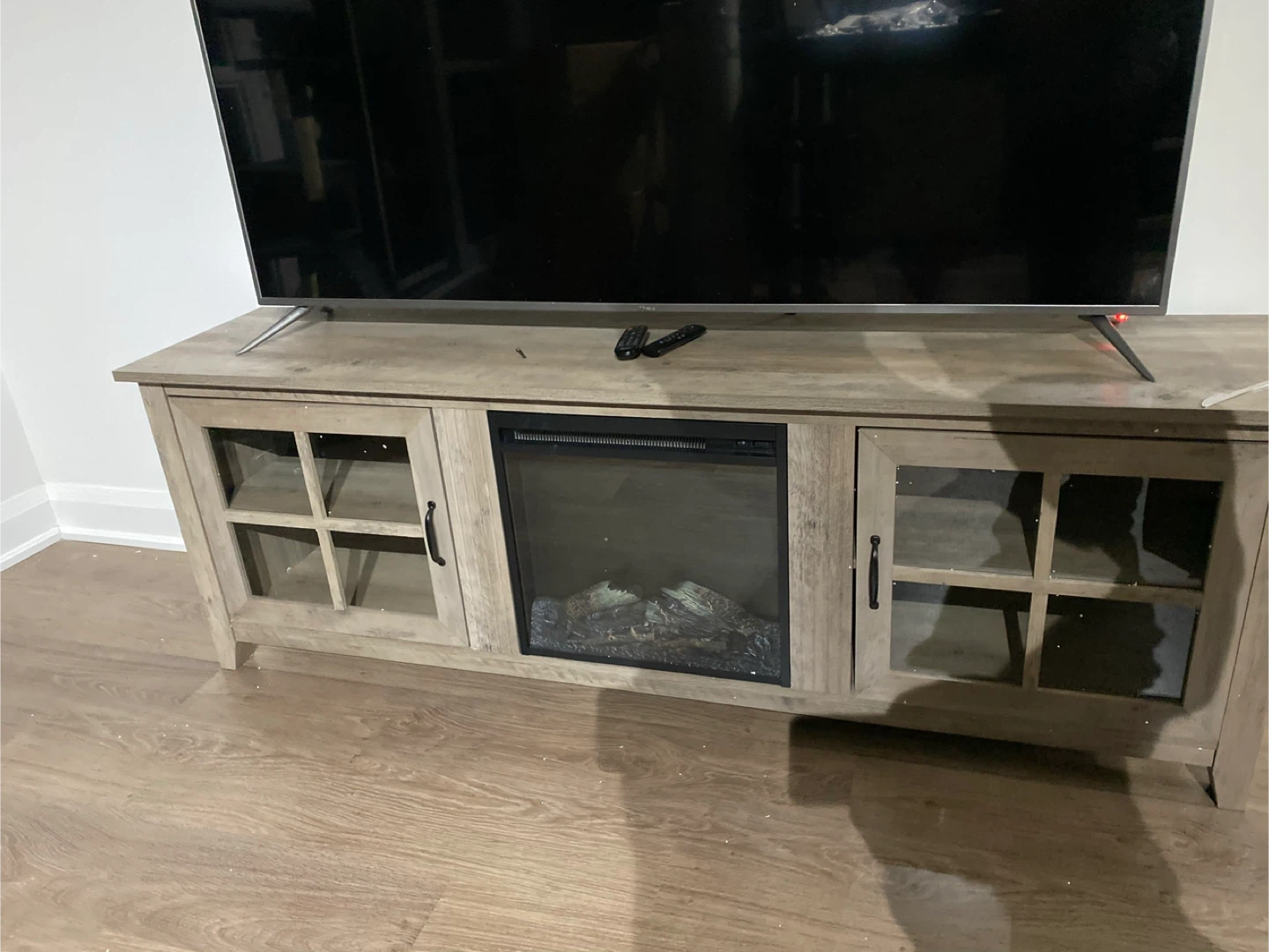 TV Stand with Electric Fireplace