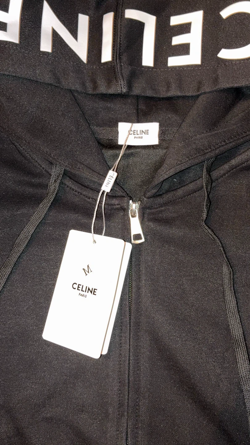 Celine Black Zip-Up Hoodie - photo 2