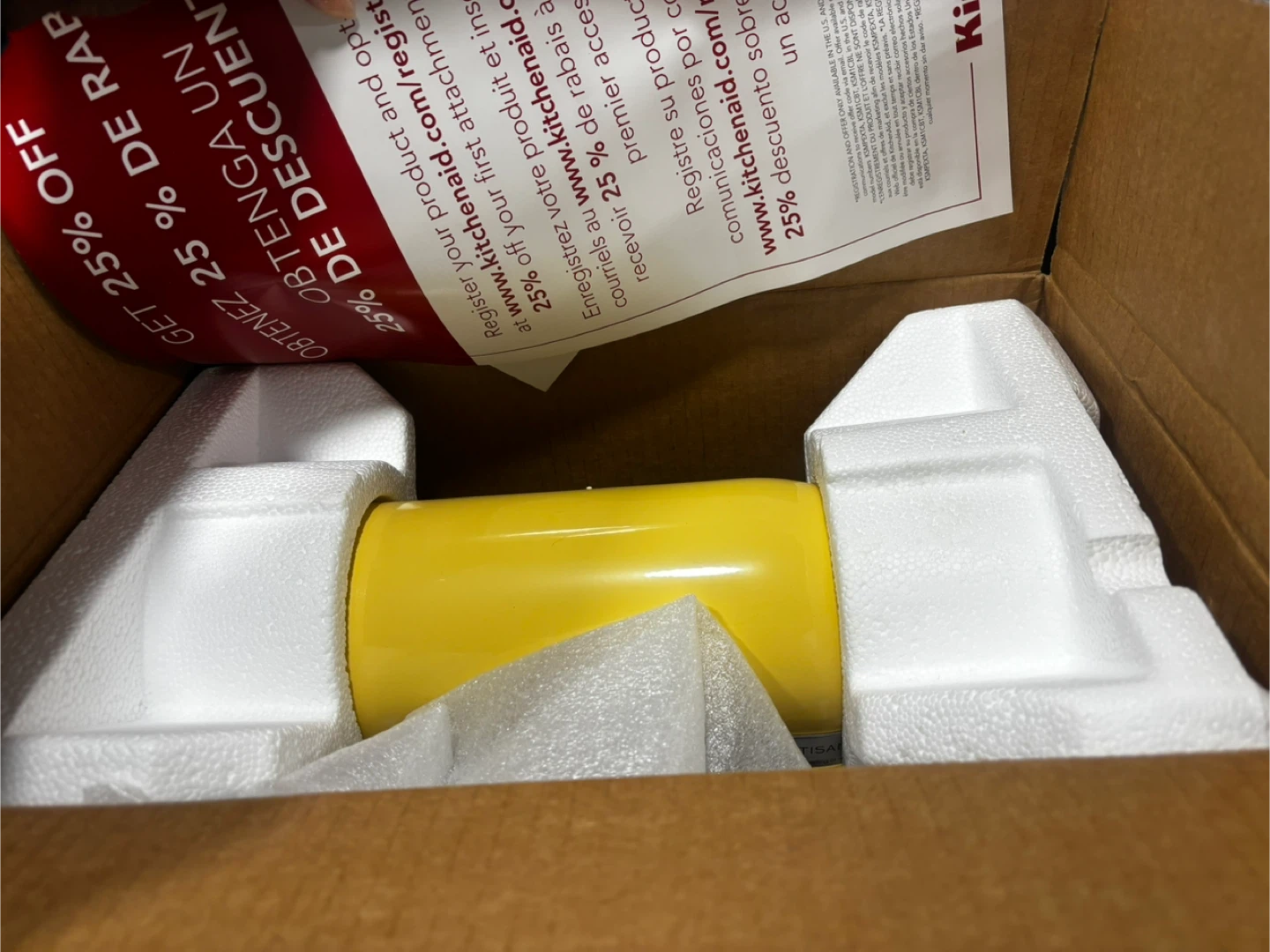 KitchenAid Artisan Tilt-Head Stand Mixer - Buttercup Yellow - photo 2