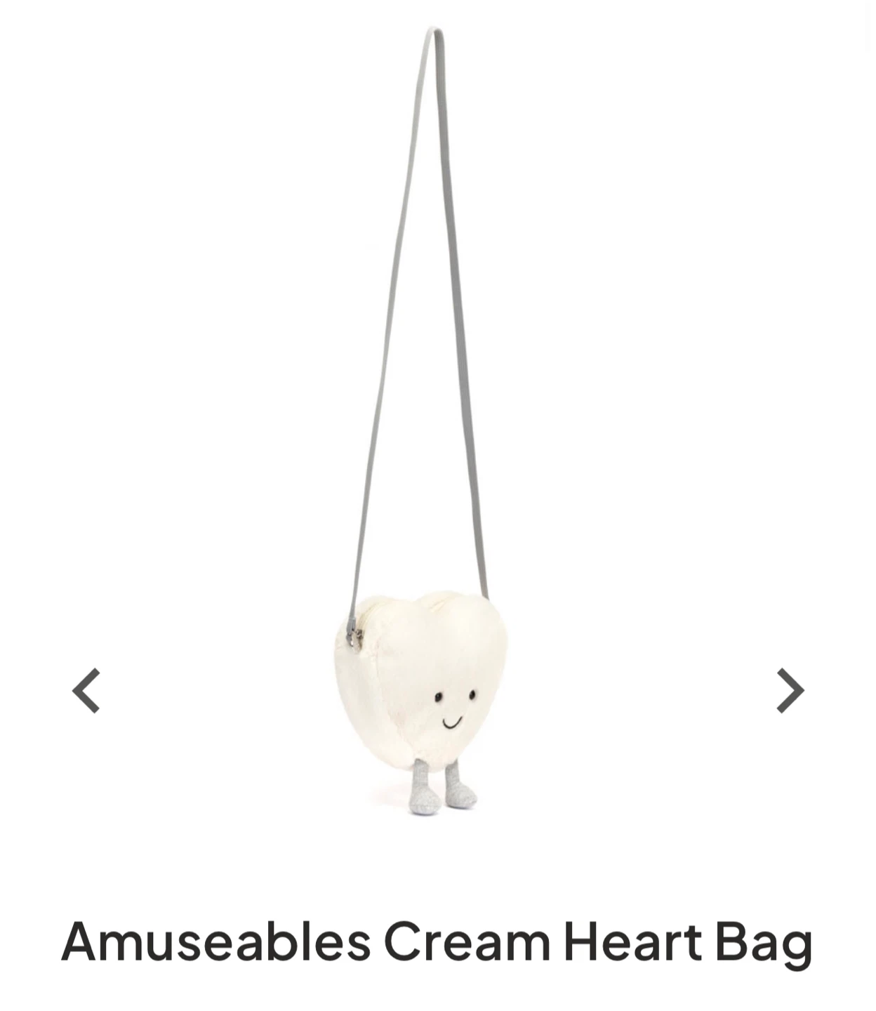 Jellycat Amuseables Cream Heart Bag - photo 4