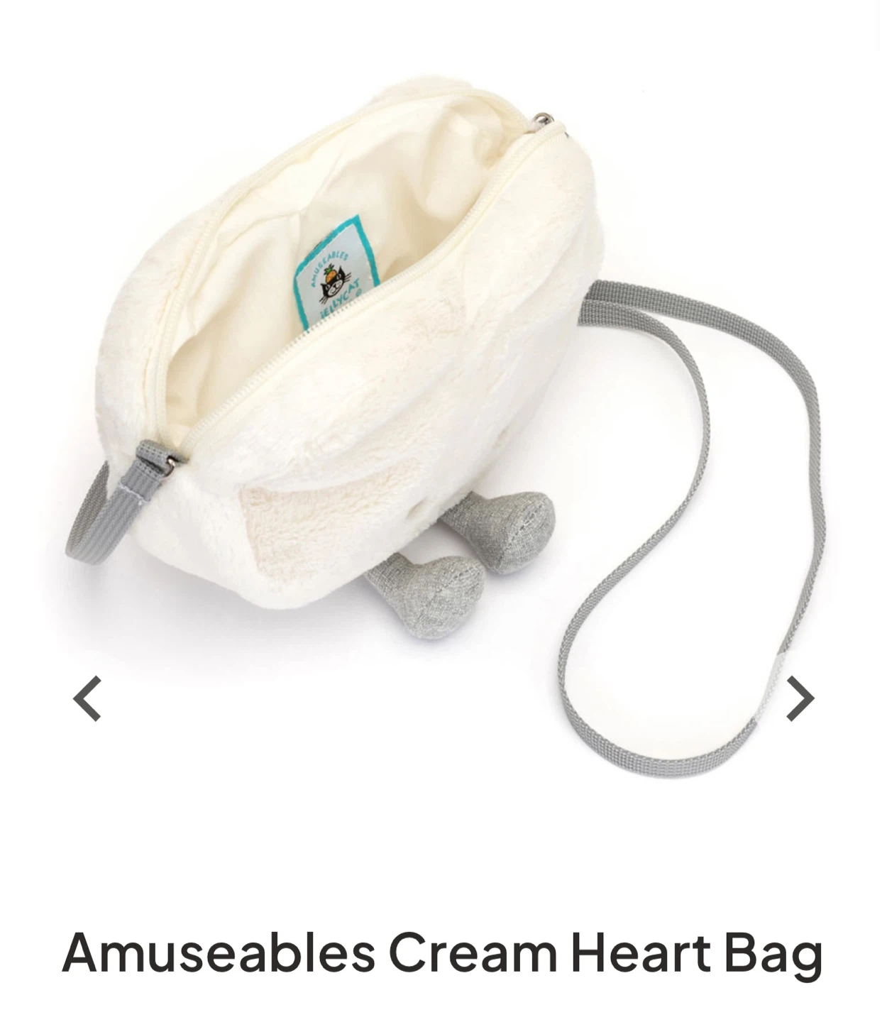 Jellycat Amuseables Cream Heart Bag - photo 3
