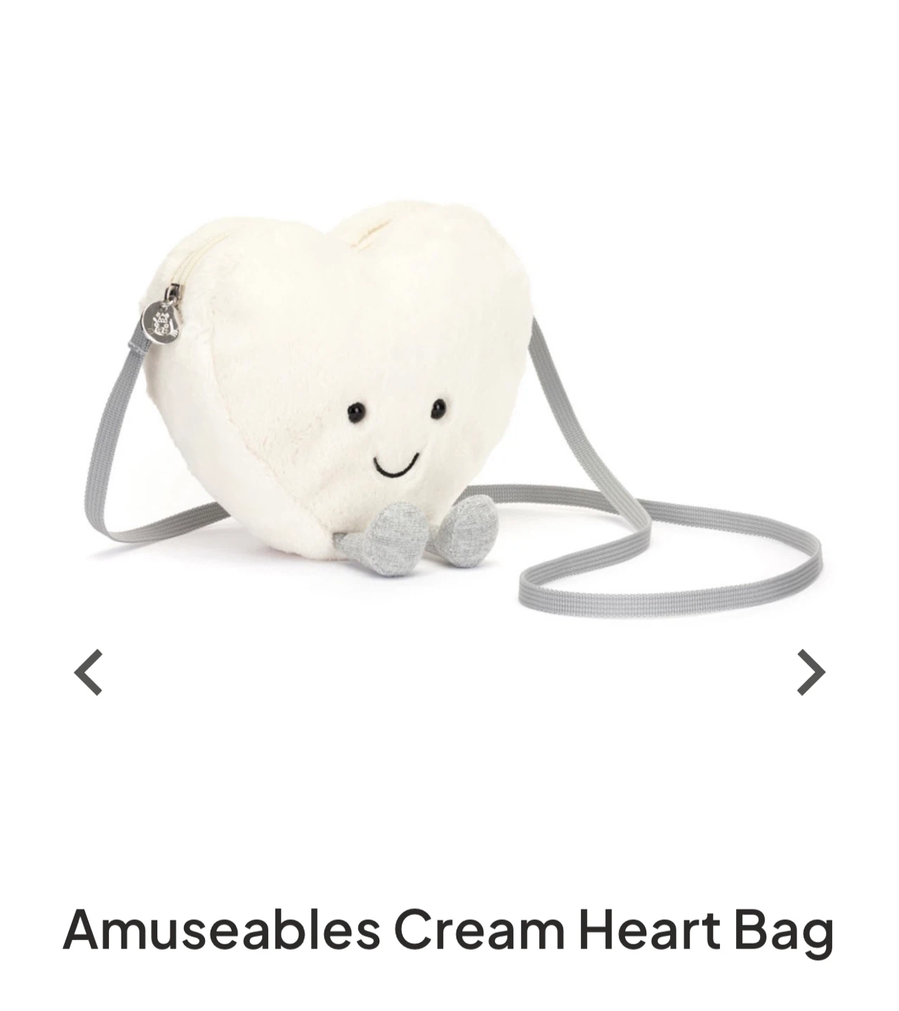 Jellycat Amuseables Cream Heart Bag - photo 2