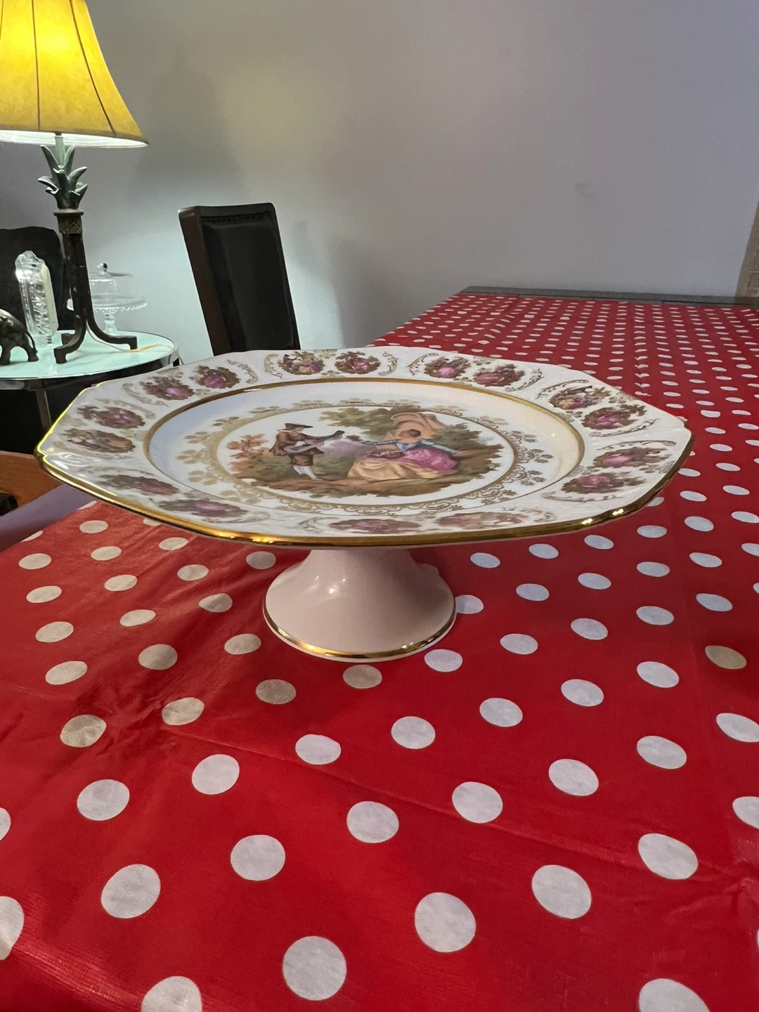 Free delivery vintage pedestal cake plate - photo 2