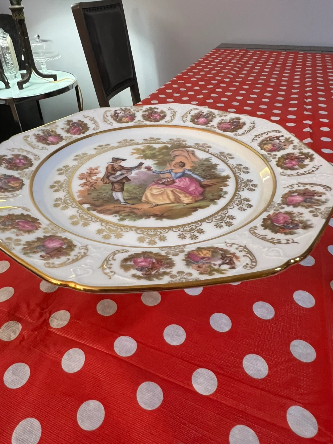 Free delivery vintage pedestal cake plate - photo 5