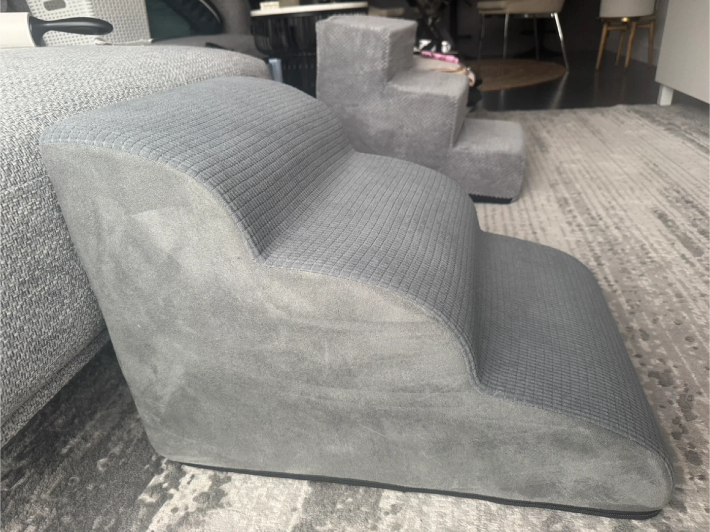Aodisman 3-Step Pet Stairs-grey colour - photo 4