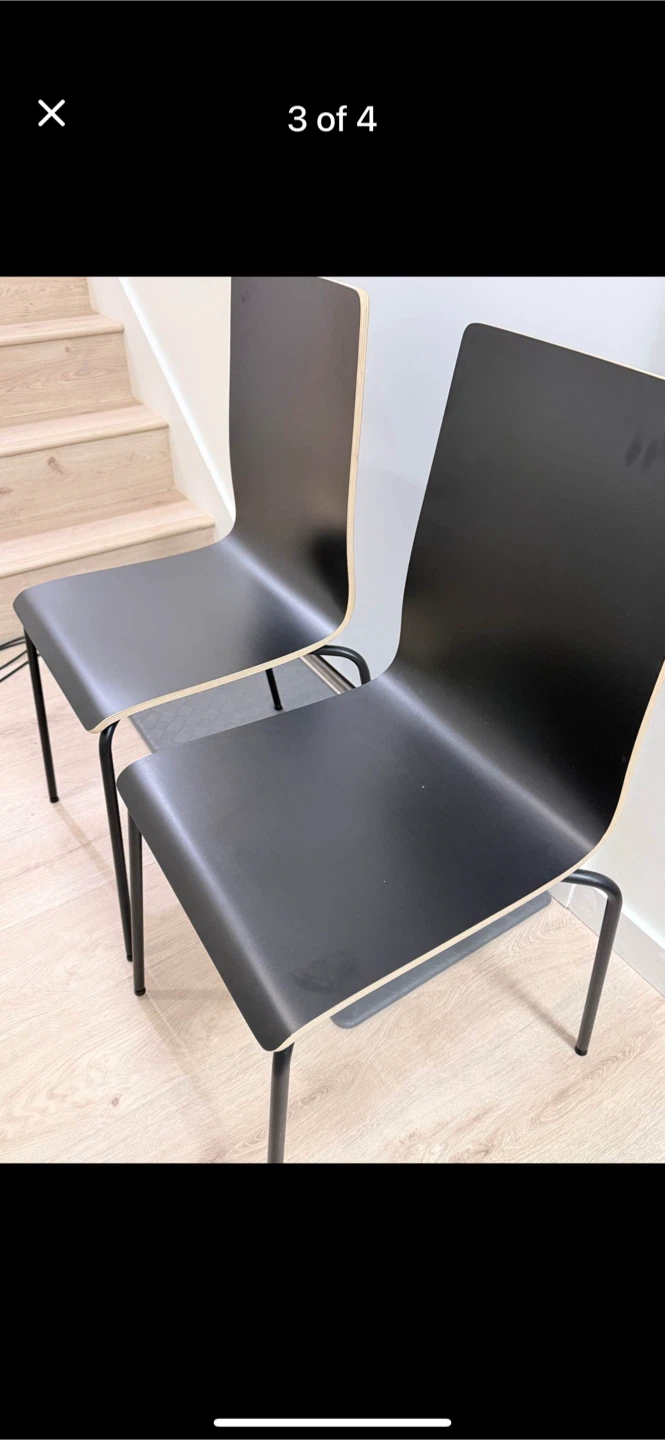 White table and 2 chairs - photo 2