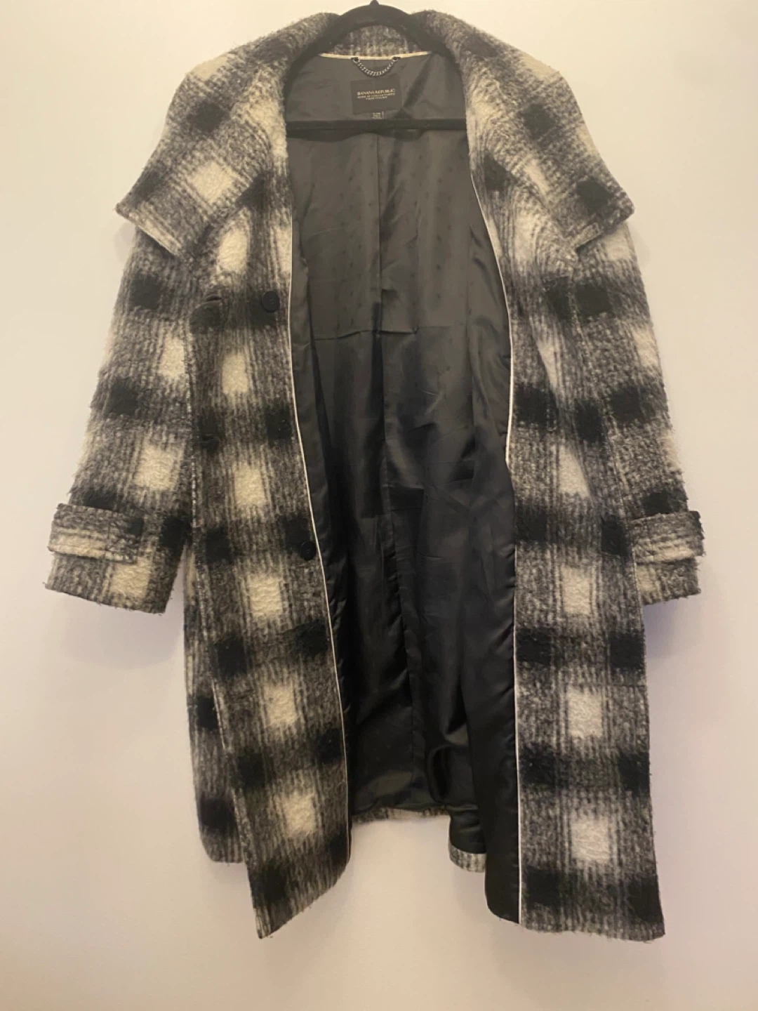 Banana Republic Plaid Wool Blend Coat L/G 🥕 - photo 3