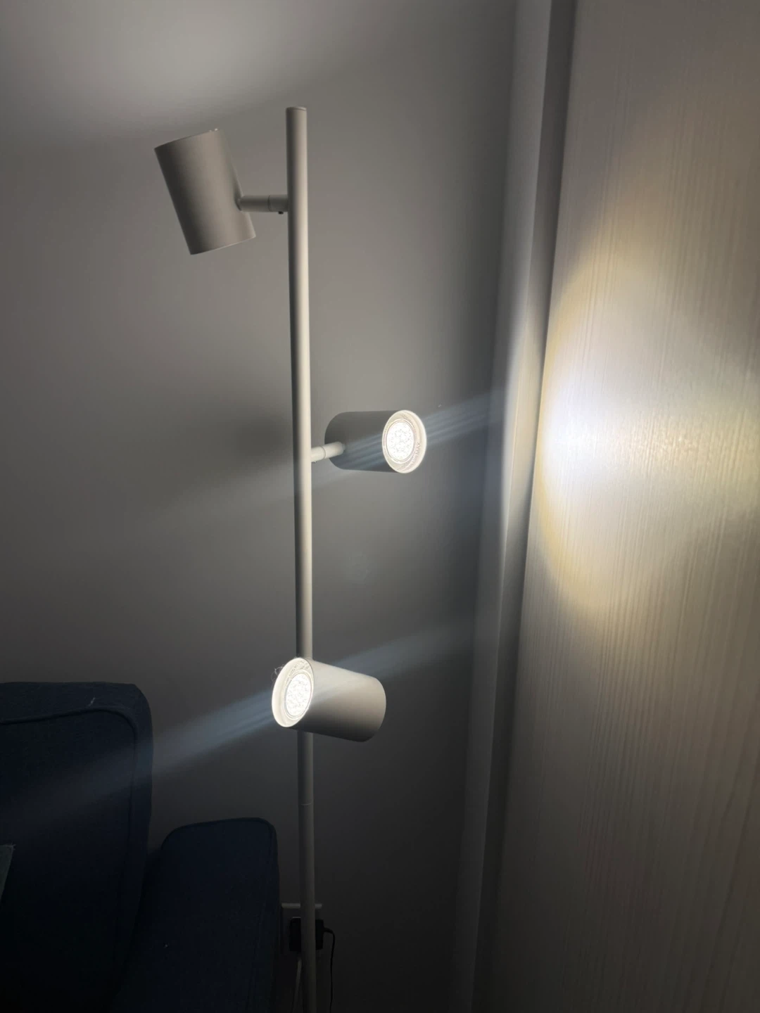 IKEA NYMÅNE Floor lamp with 3-spotlights, white - photo 3