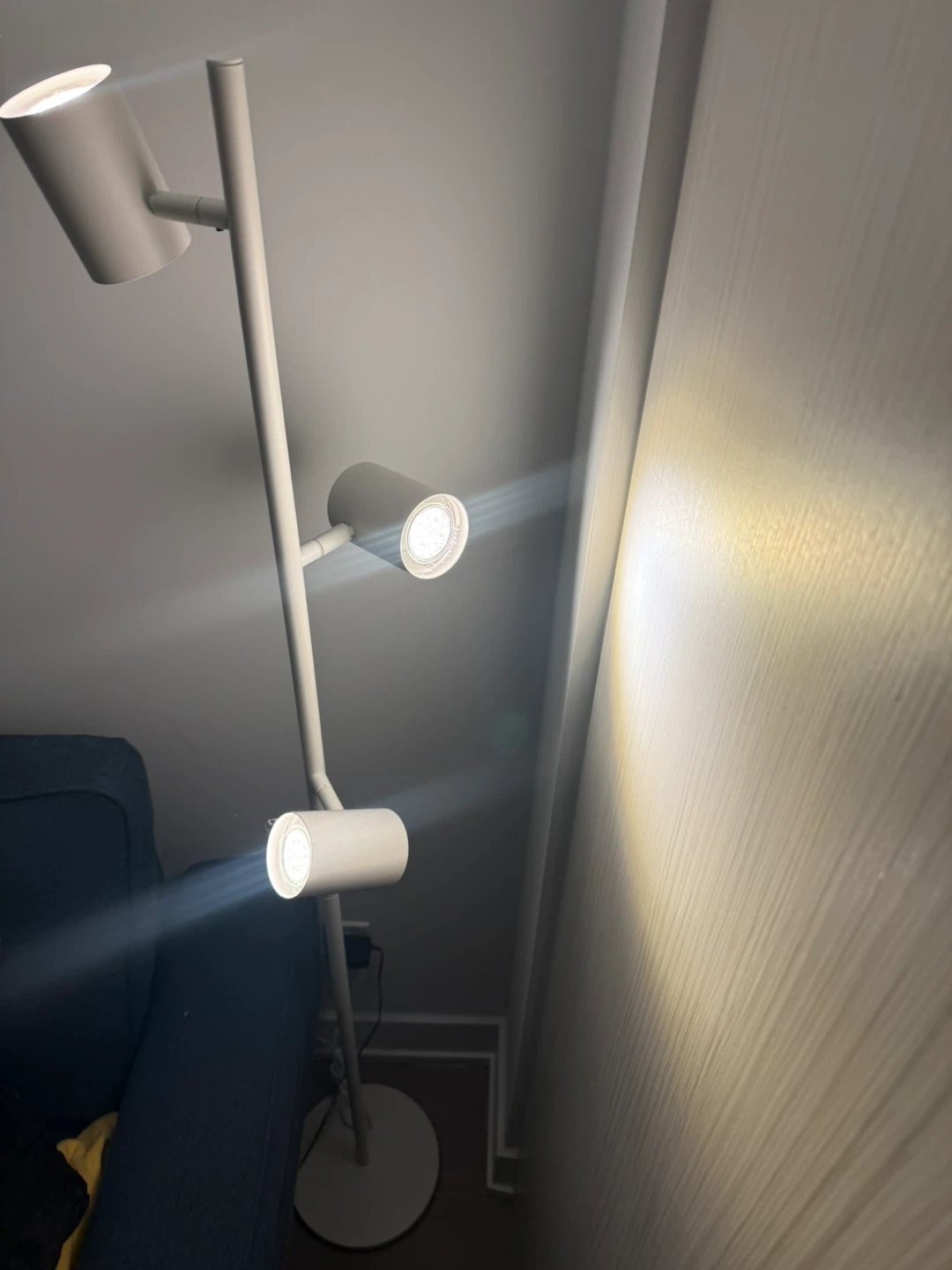 IKEA NYMÅNE Floor lamp with 3-spotlights, white - photo 4