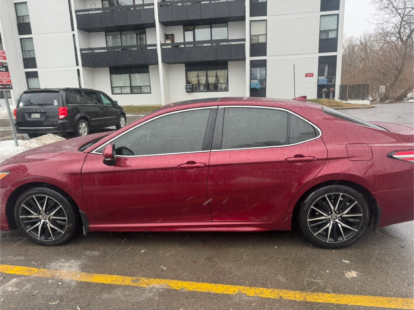 Red Toyota Camry Sedan