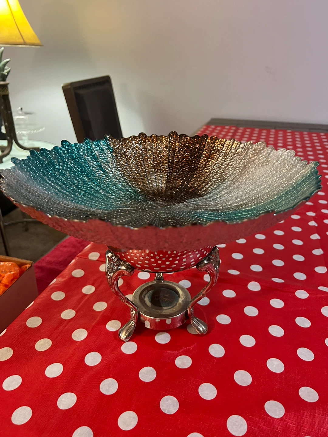 Free delivery used Elegance EP Brass Pedestal Bowl
