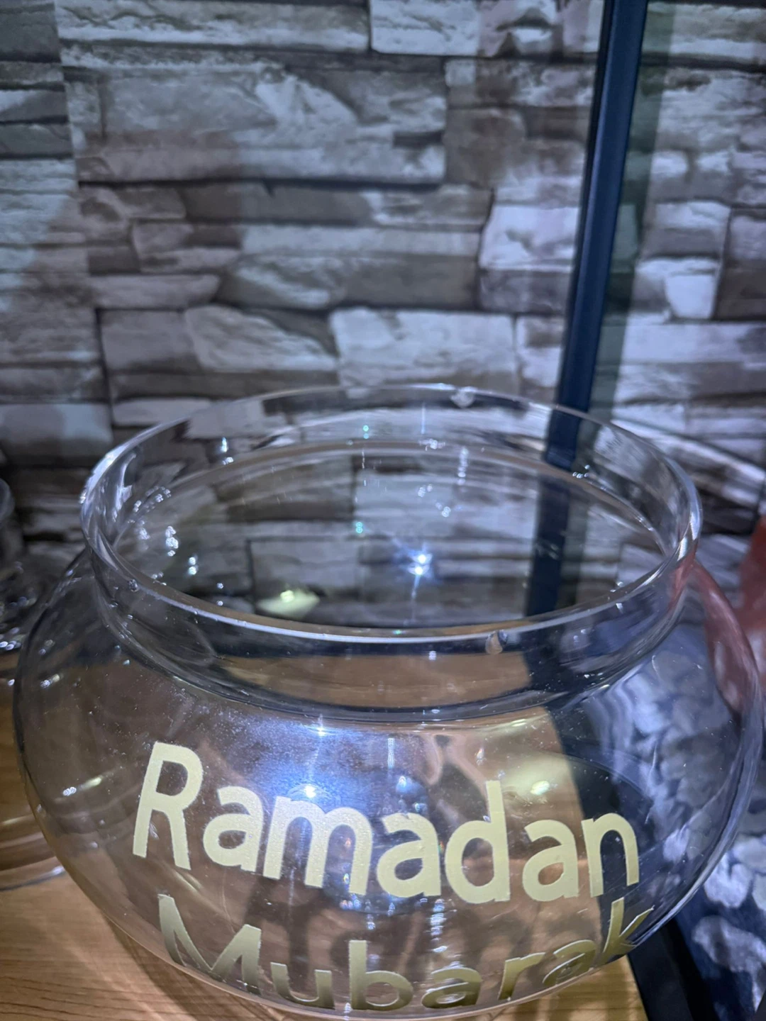 Ramadan Mubarak Glass Jar with Lid - photo 3
