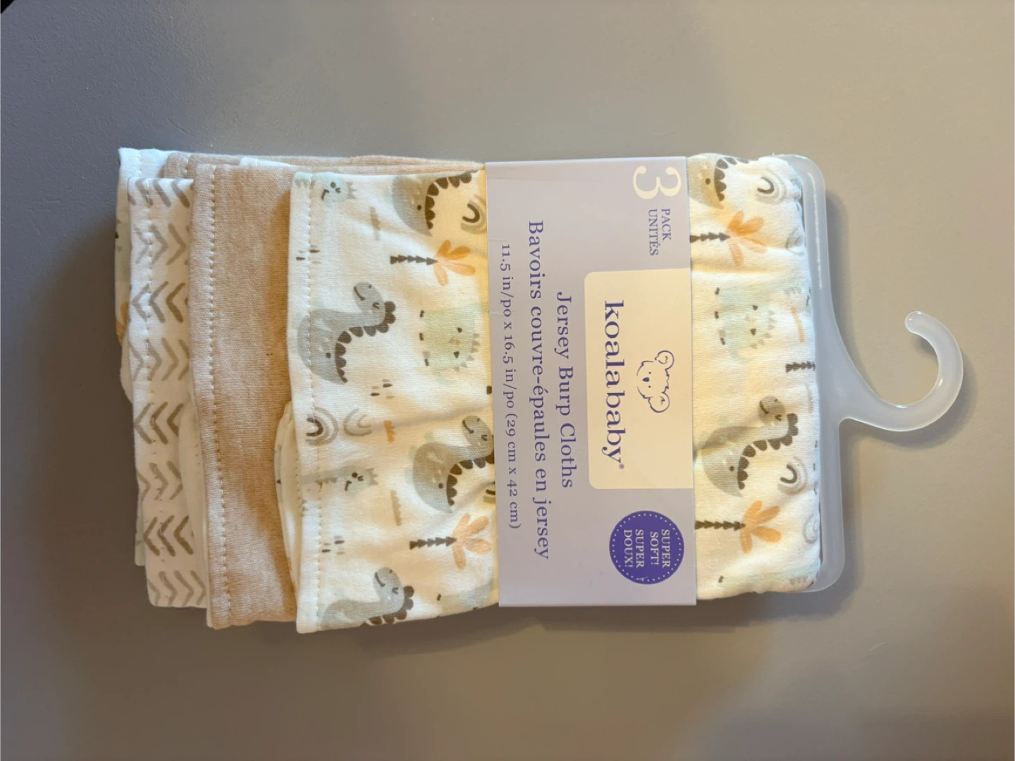 Koala Baby Jersey Burp Cloths - Pack of 3