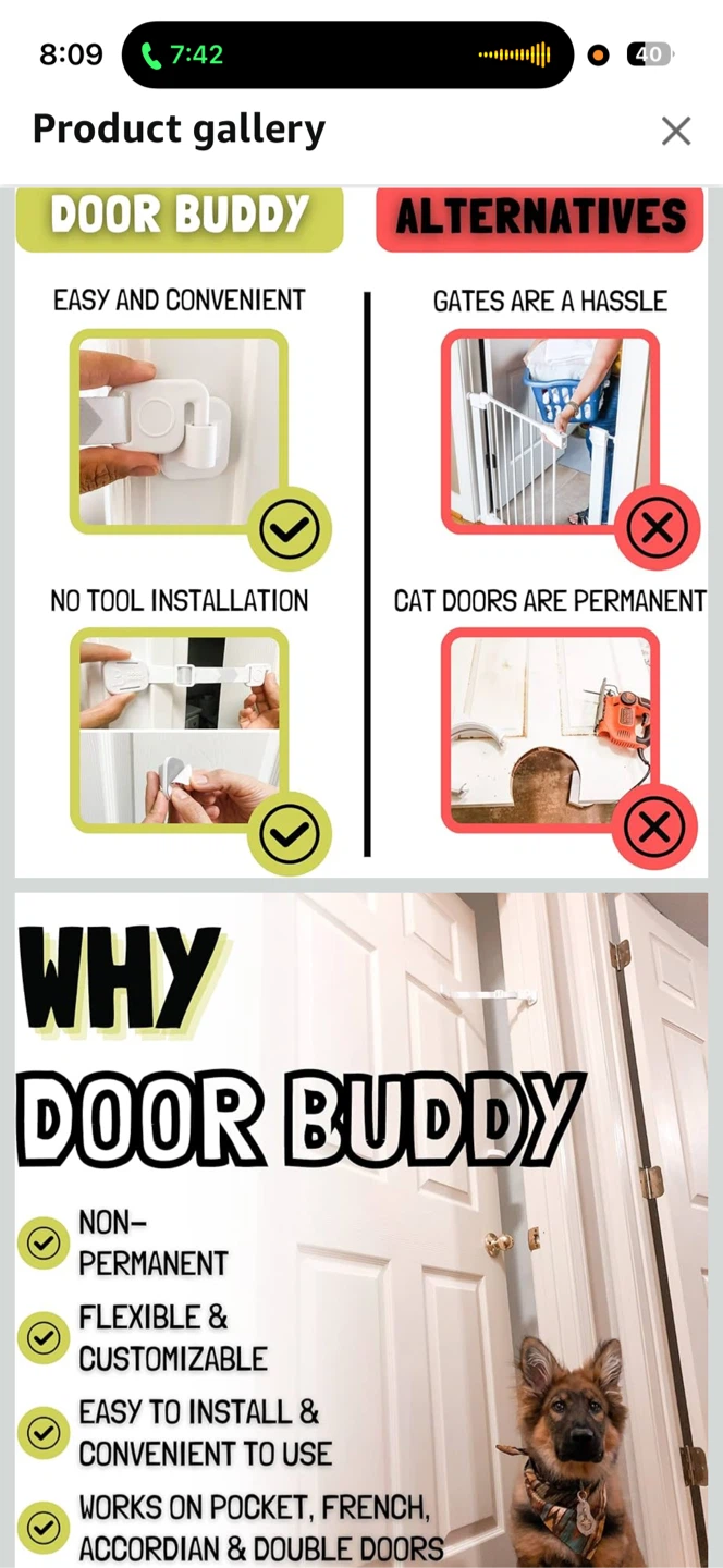 Door Buddy Cat Door Strap & Door Stop - photo 3