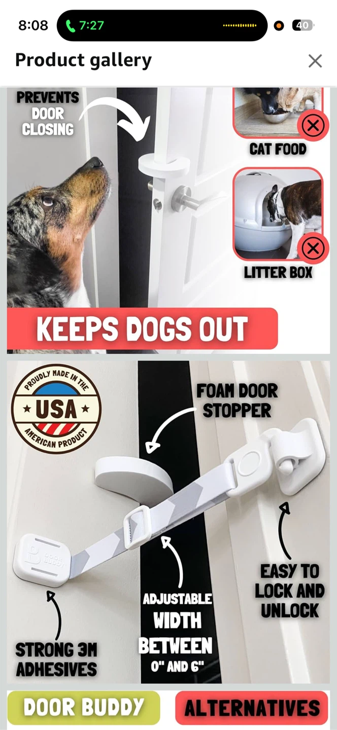 Door Buddy Cat Door Strap & Door Stop - photo 4