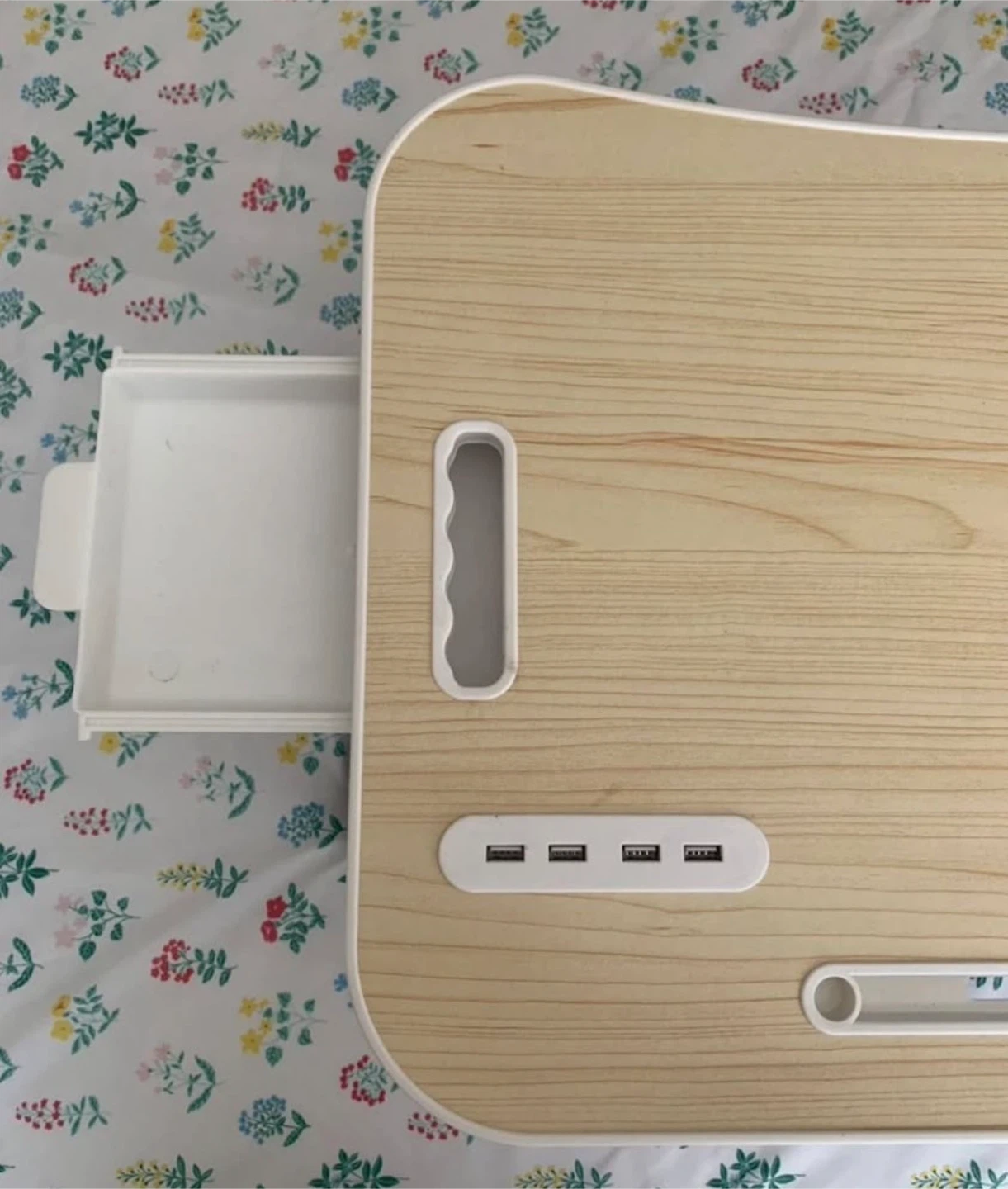 Portable Lap Desk with USB Hub and Drawer - photo 2