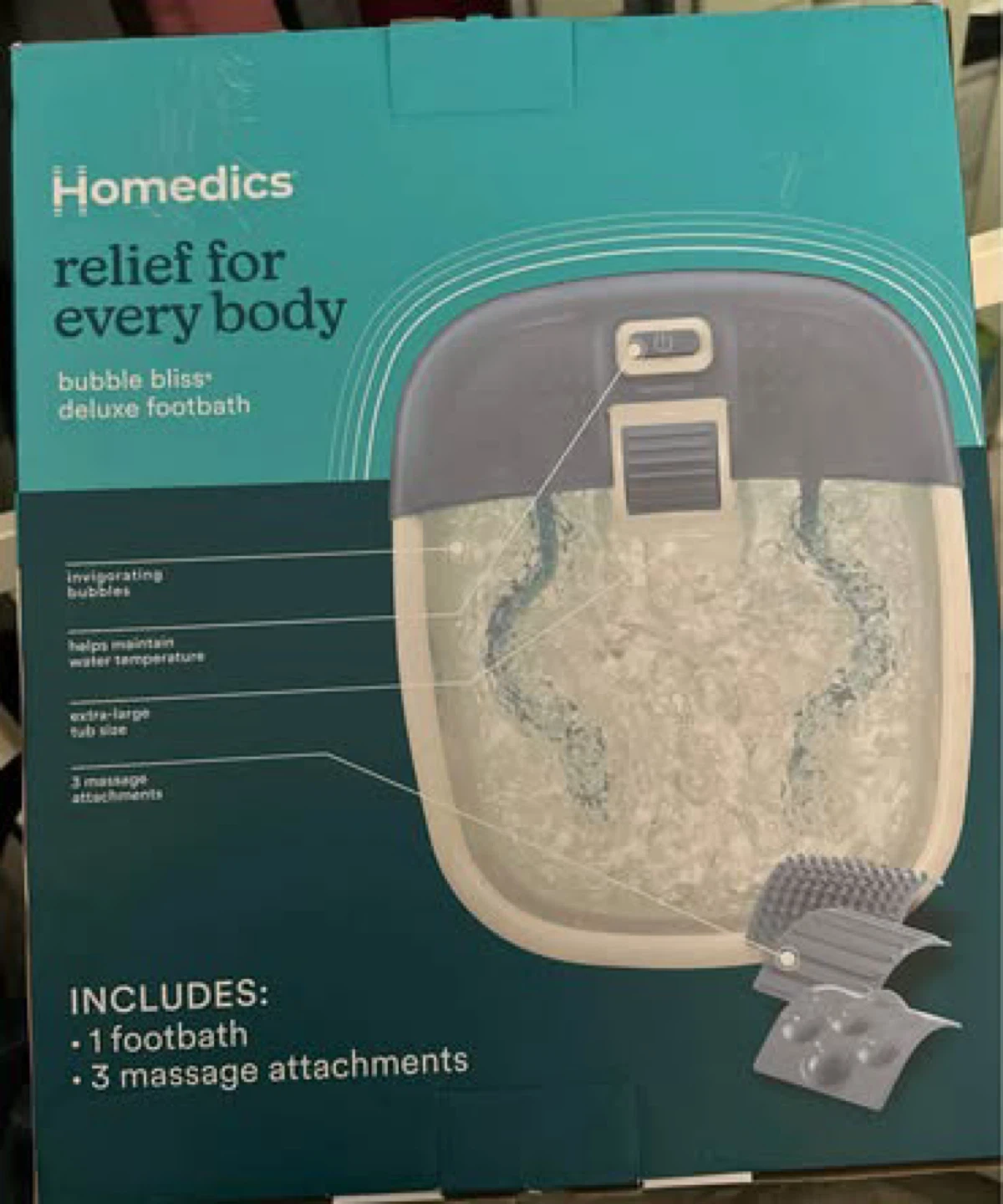 HoMedics Bubble Bliss Deluxe Footbath