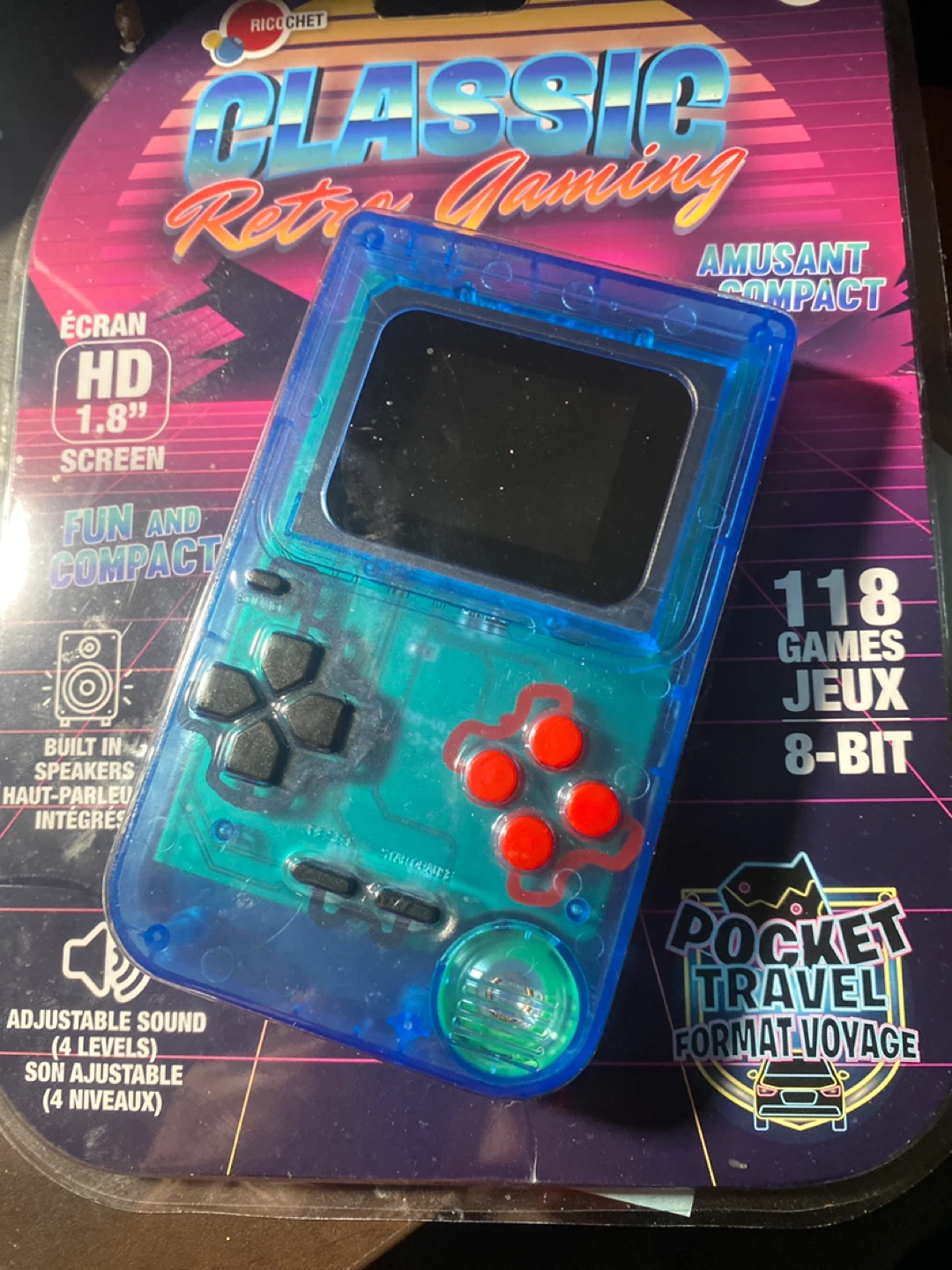 Ricochet Classic Retro Gaming Handheld Console
