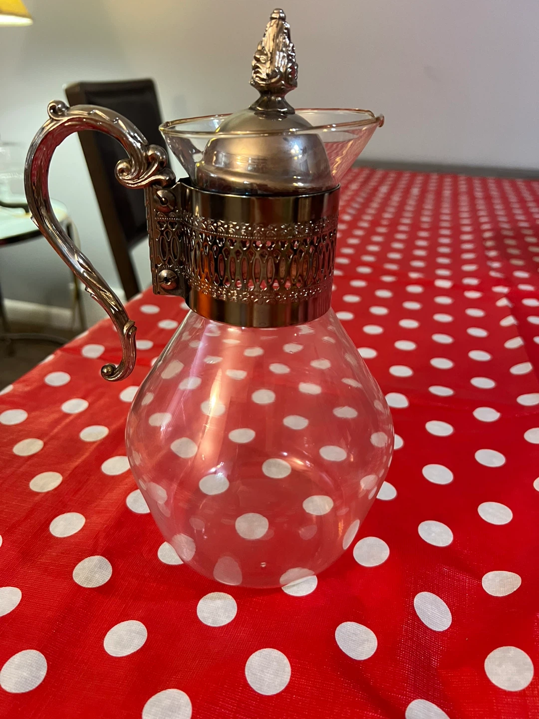 Free delivery used Vintage Corning Glass & Silver-Plated - photo 2