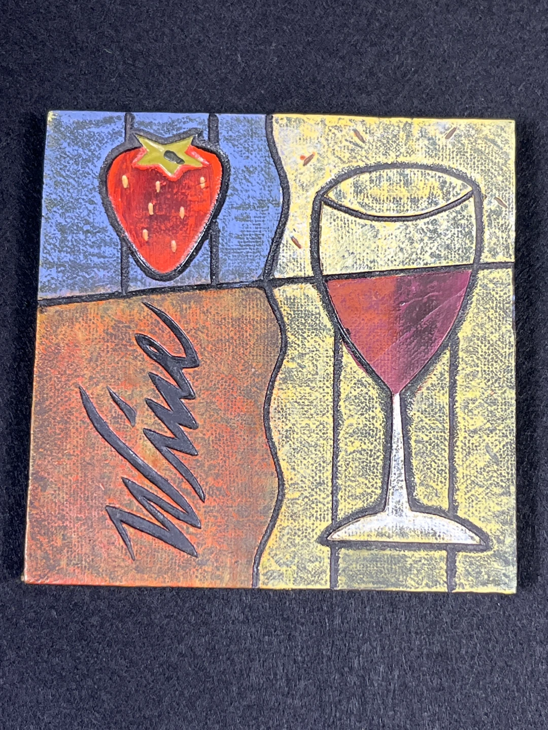 Set of 4 Wine & Fruit Coasters - photo 5