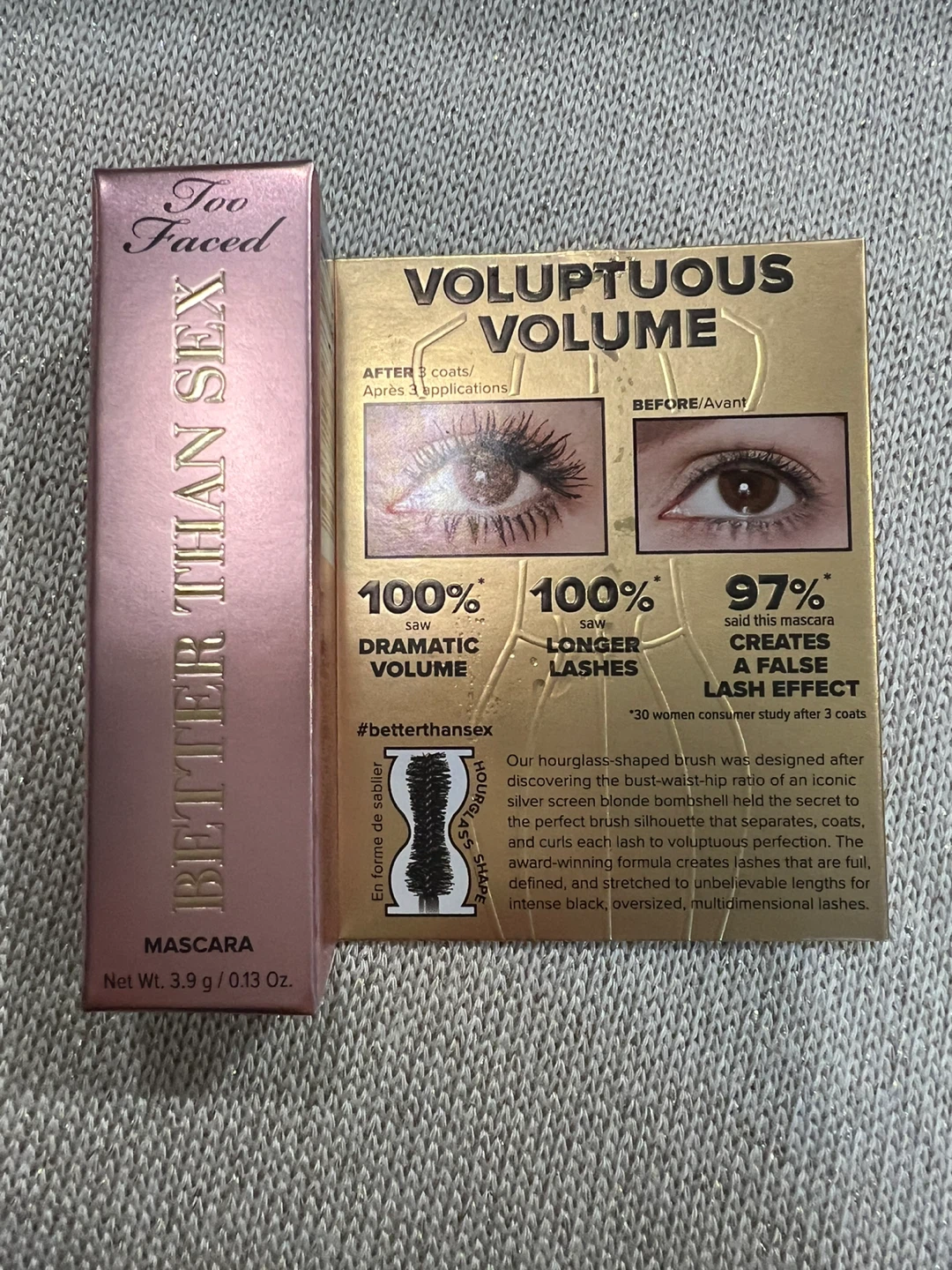 Too Faced Better Than Sex Mascara (Mini Size) 3.9 g - photo 2