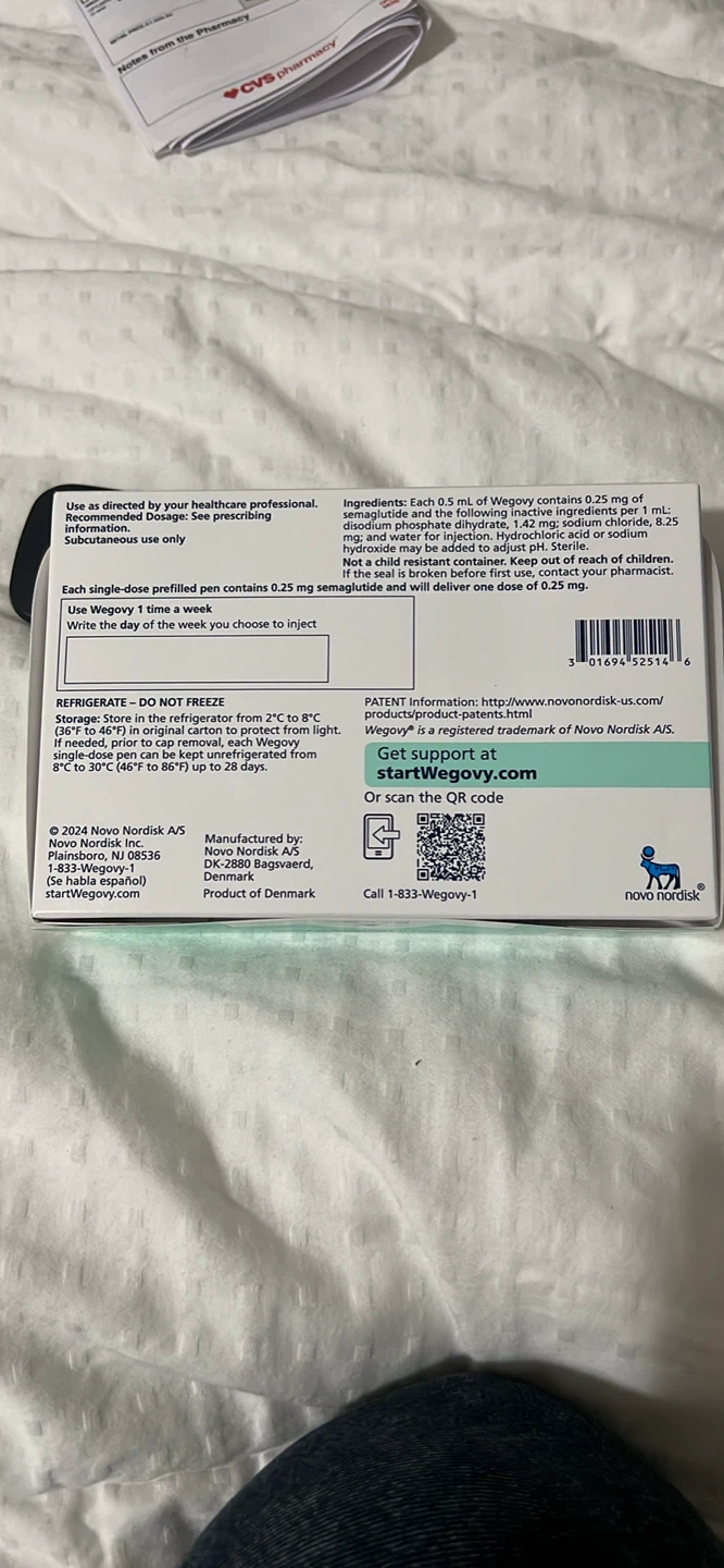 Wegovy 0.25 mg Injection Pens - photo 2