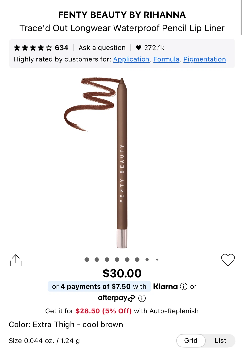 Fenty Beauty Trace'd Out Longwear Waterproof Pencil Lip Liner - photo 2
