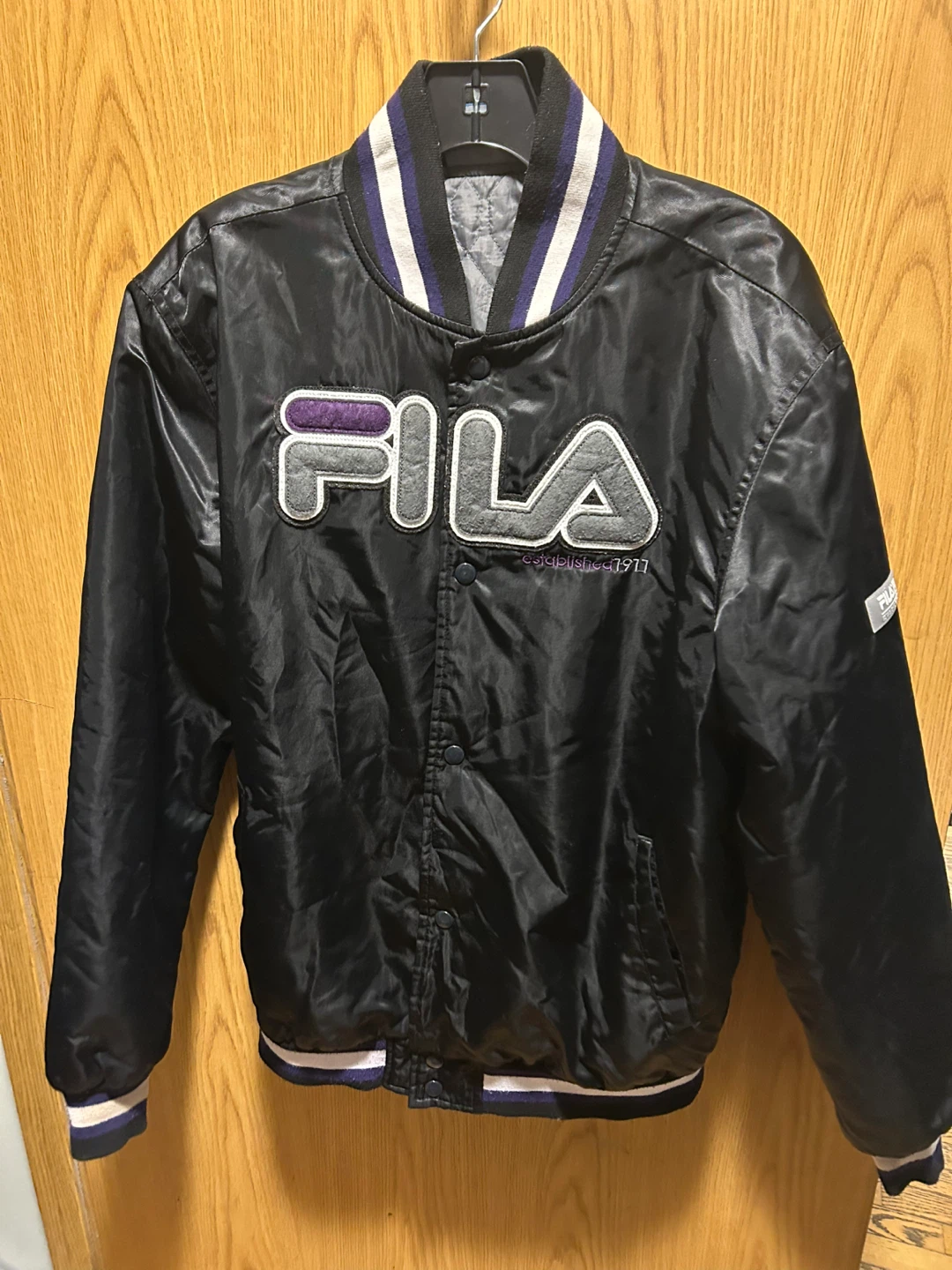 Fila "F-Box" Bomber Jacket - Black/Purple - M/M