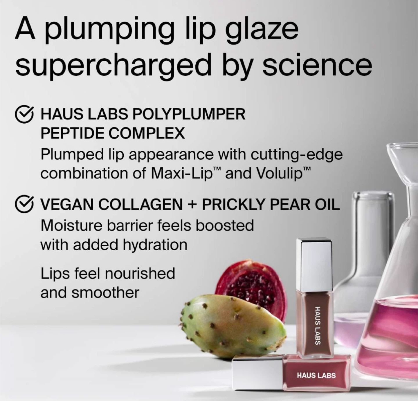 HAUS LABS PHD Hybrid Lip Glaze Plumping Gloss - Persimmon - photo 3