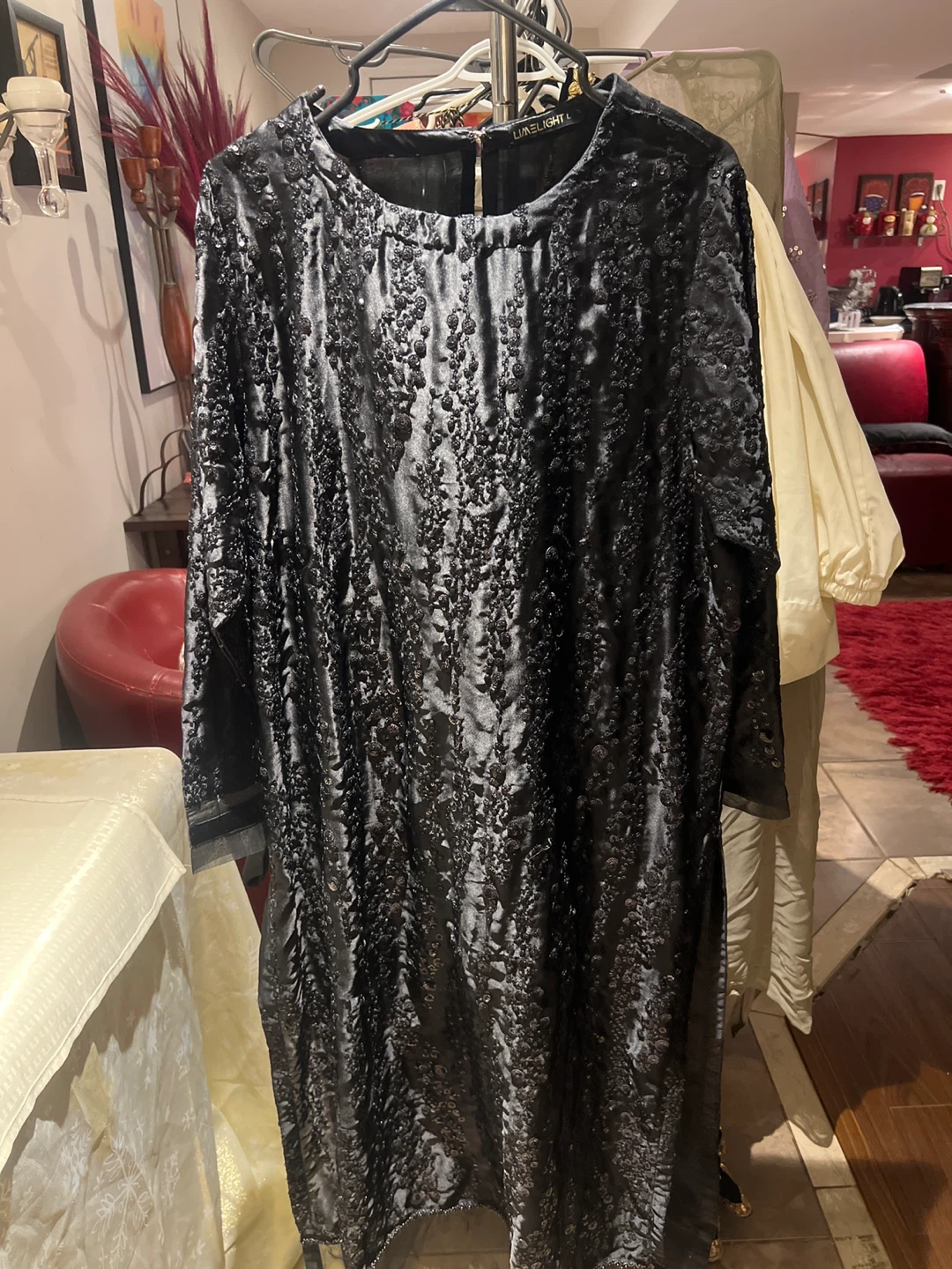 LIMELIGHT Black Textured Long Sleeve Shirt