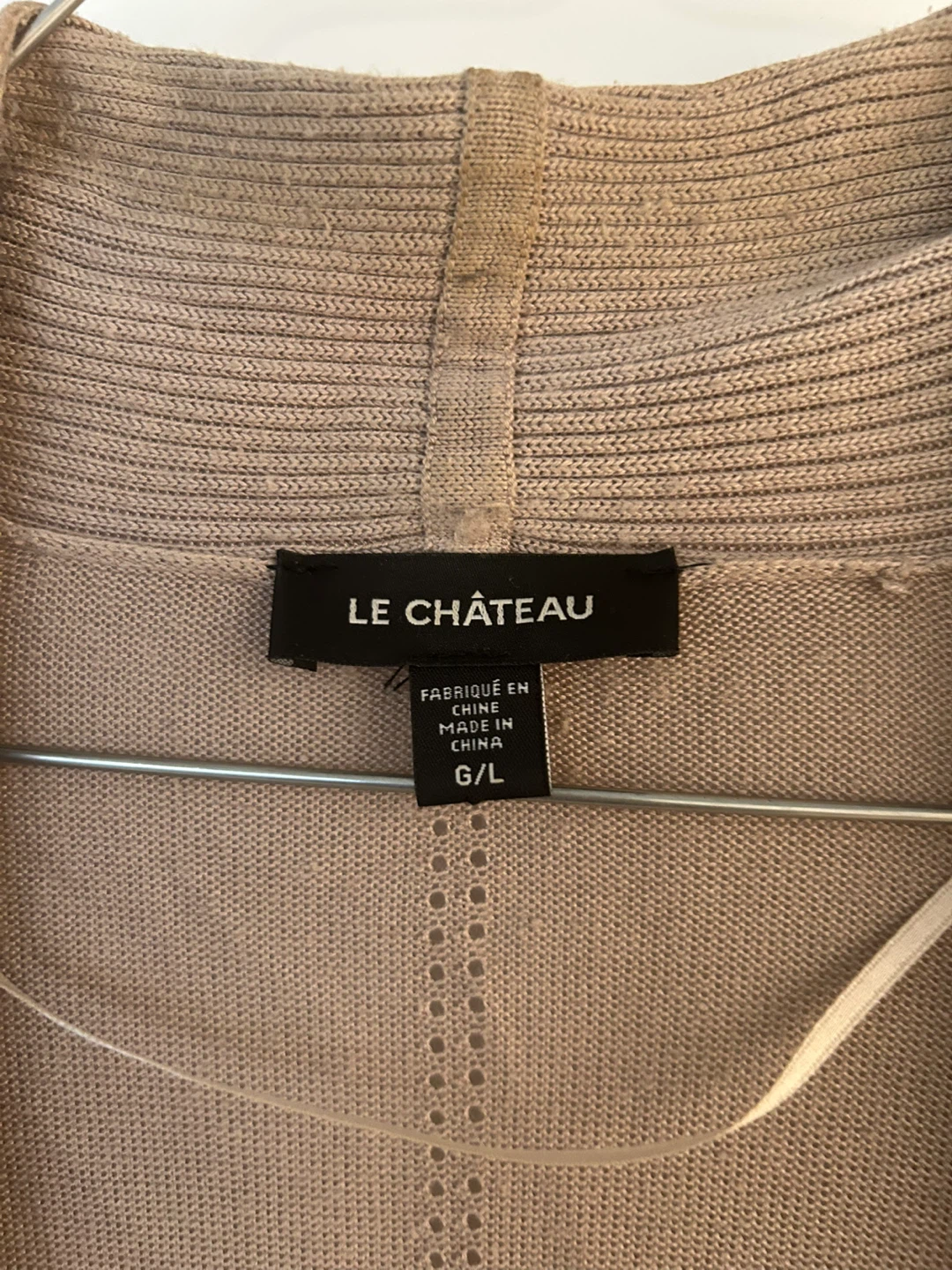 🥕 Le Château Long Cardigan - Taupe G/L - photo 2