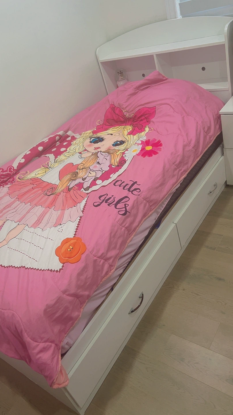 Kids Twin Bed Frame with Storage Drawers - photo 3