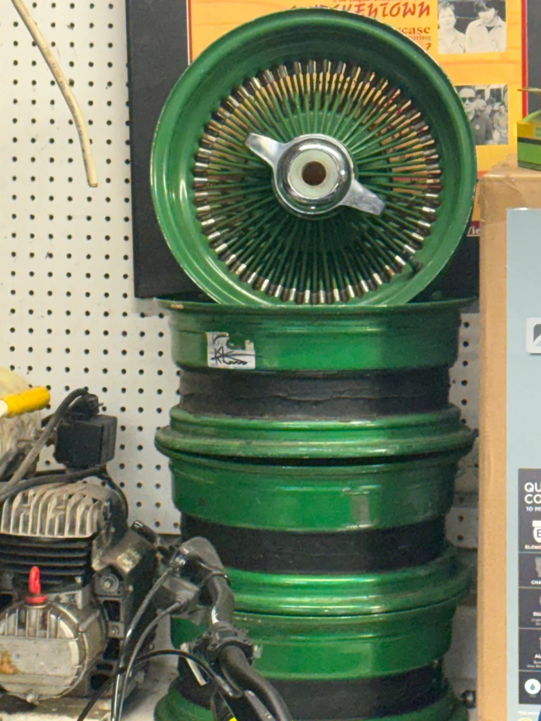 Green Spoke Wheels