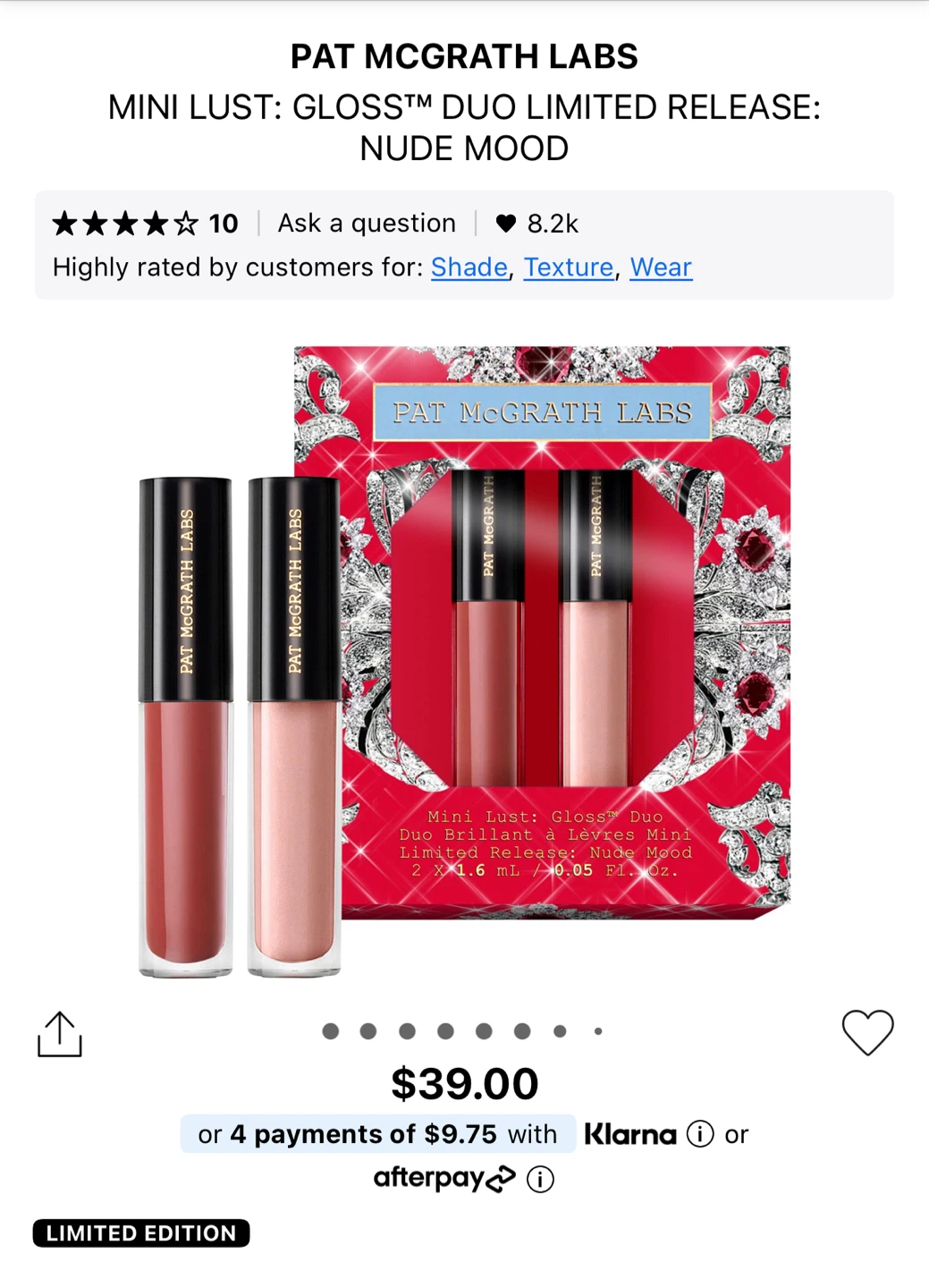 Pat McGrath Labs Mini Lust: Gloss Duo - Nude Mood