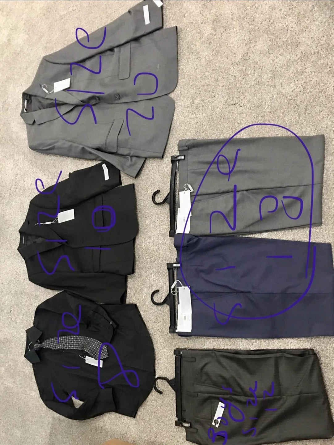 Youth Michael Kors Suit Jackets, Pants and Shirt Set 🥕