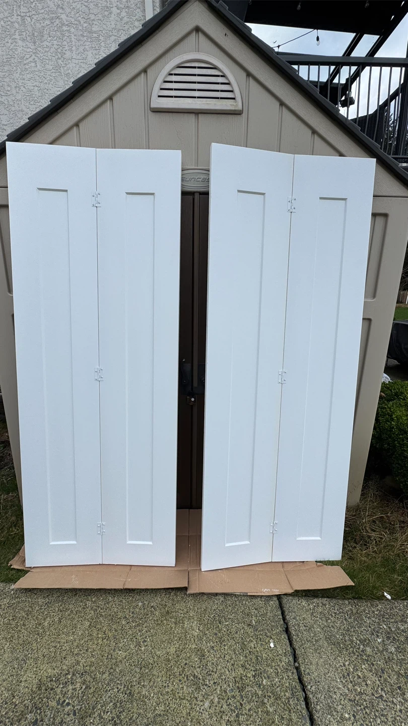 Pair of white interior doors