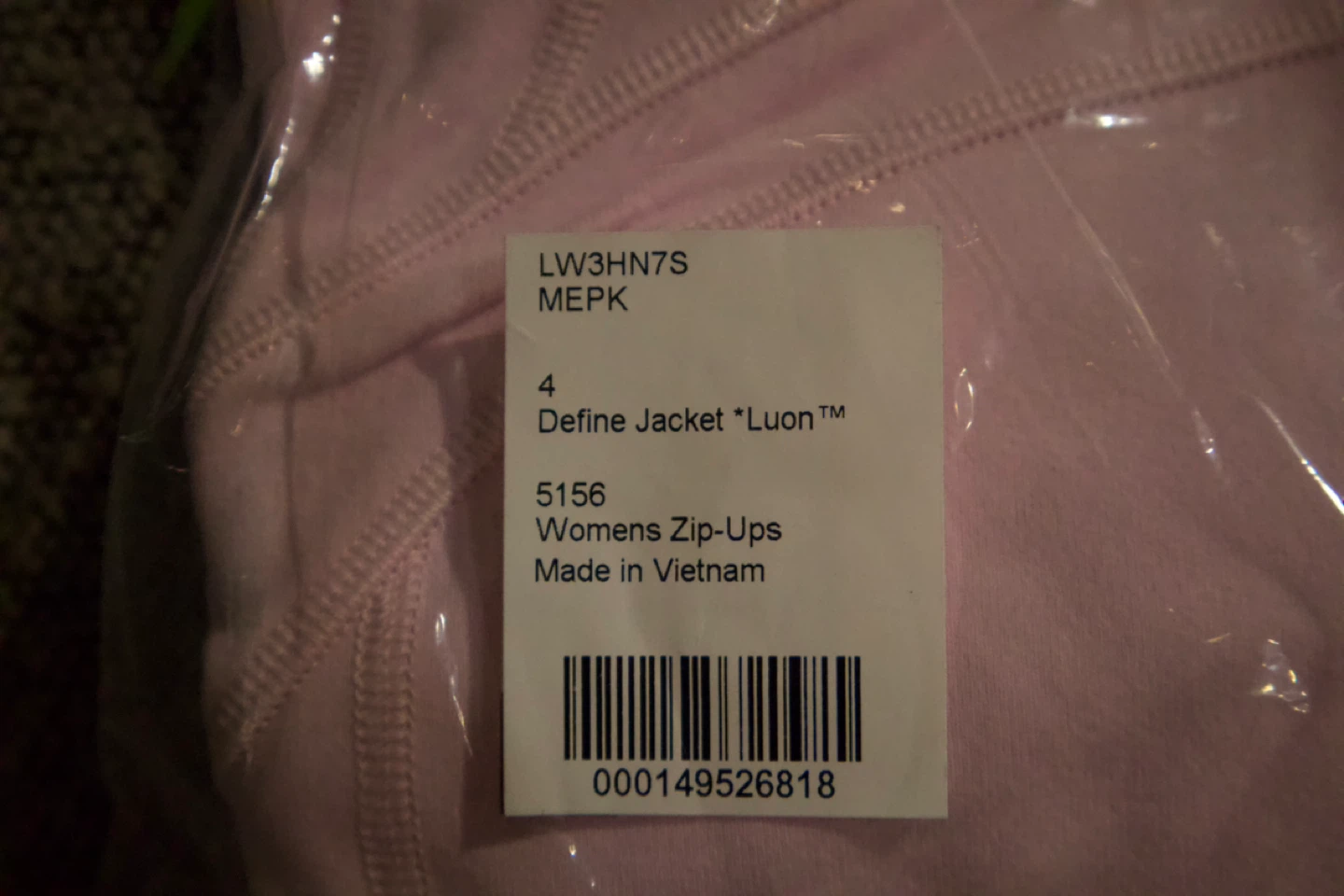 Lululemon define jacket Luon meadowsweet pink - photo 3