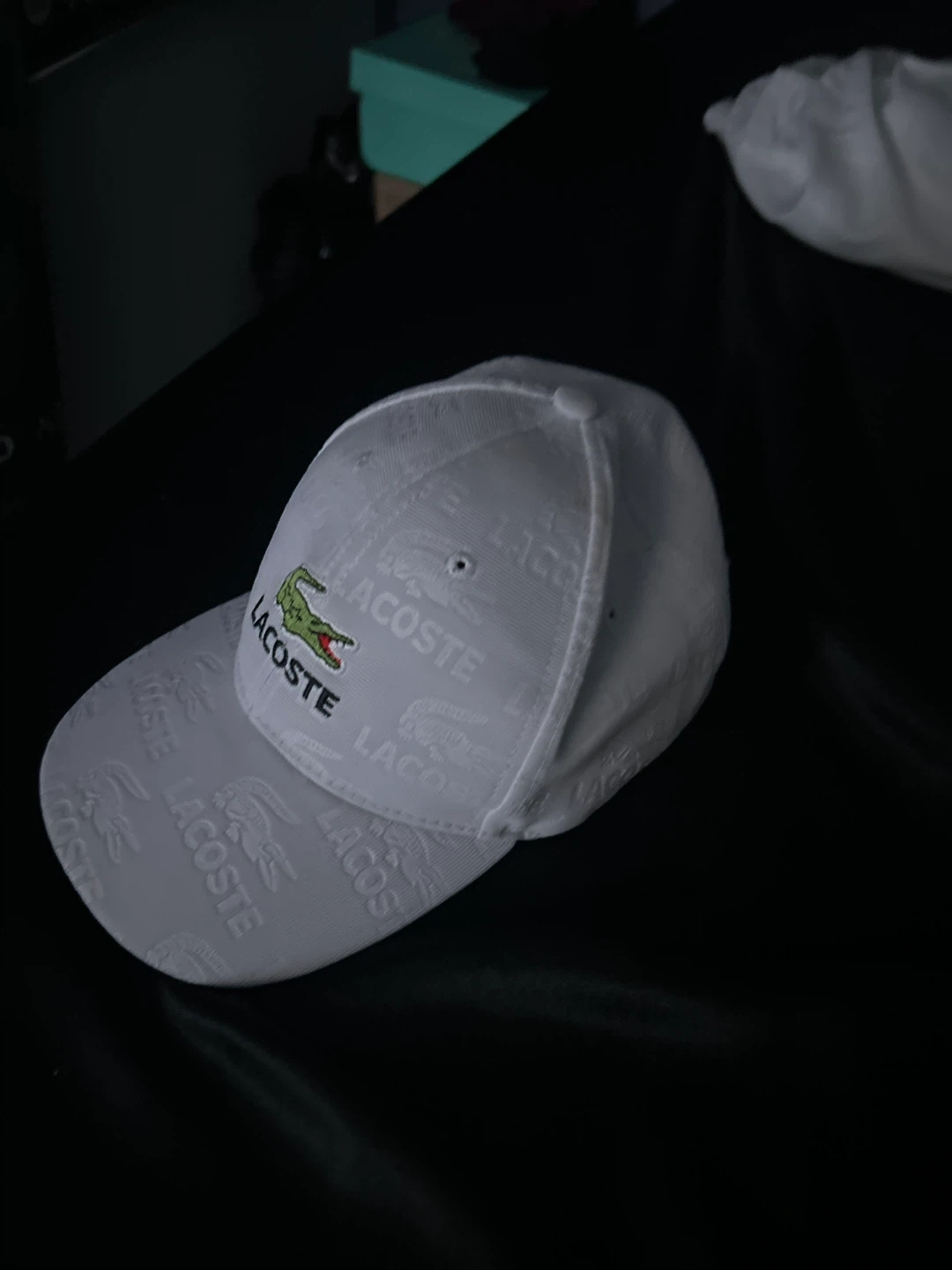 Lacoste White All-Over Logo Baseball Cap - photo 2