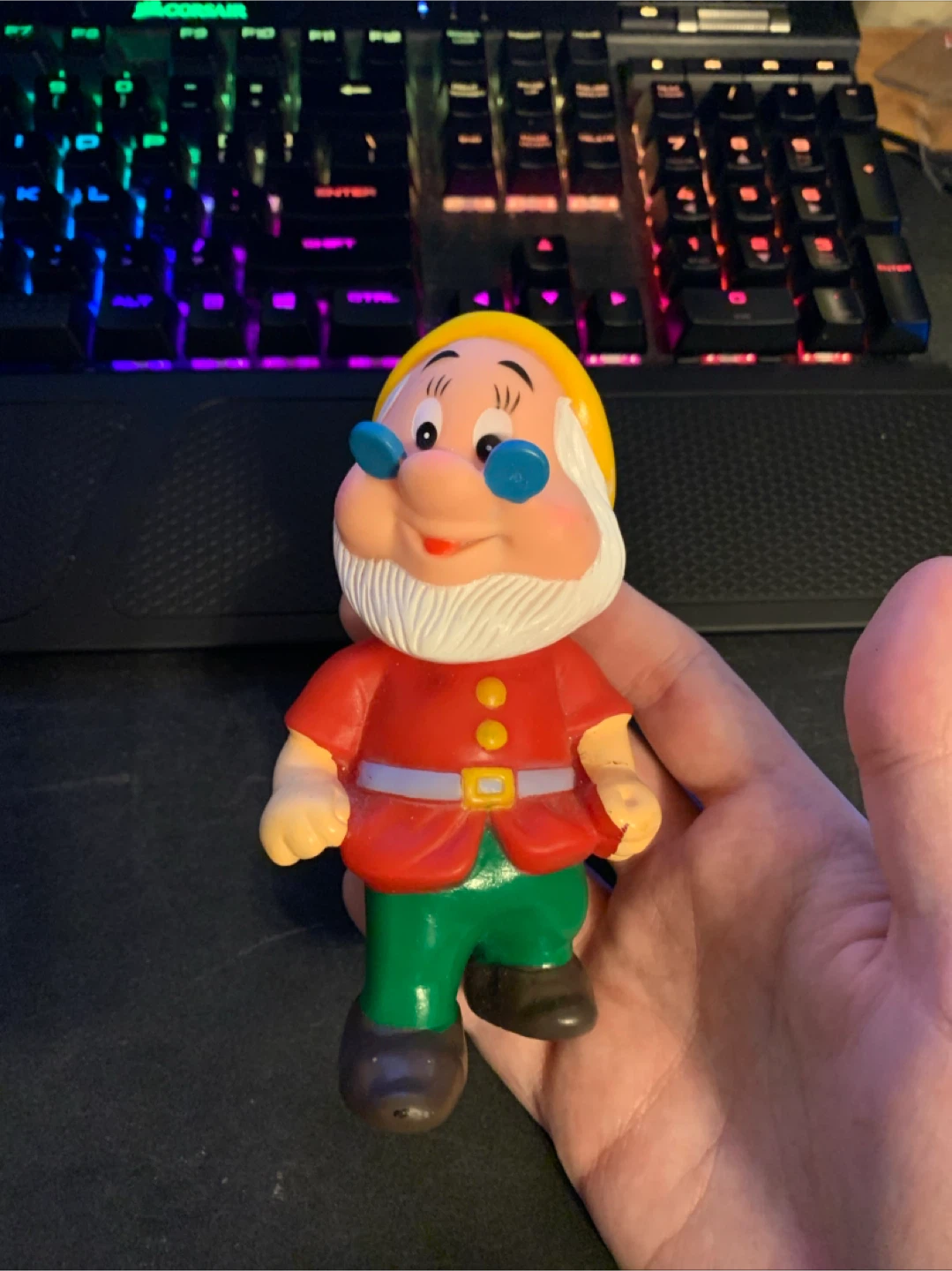Dopey Dwarf vintage dog toy chew toy