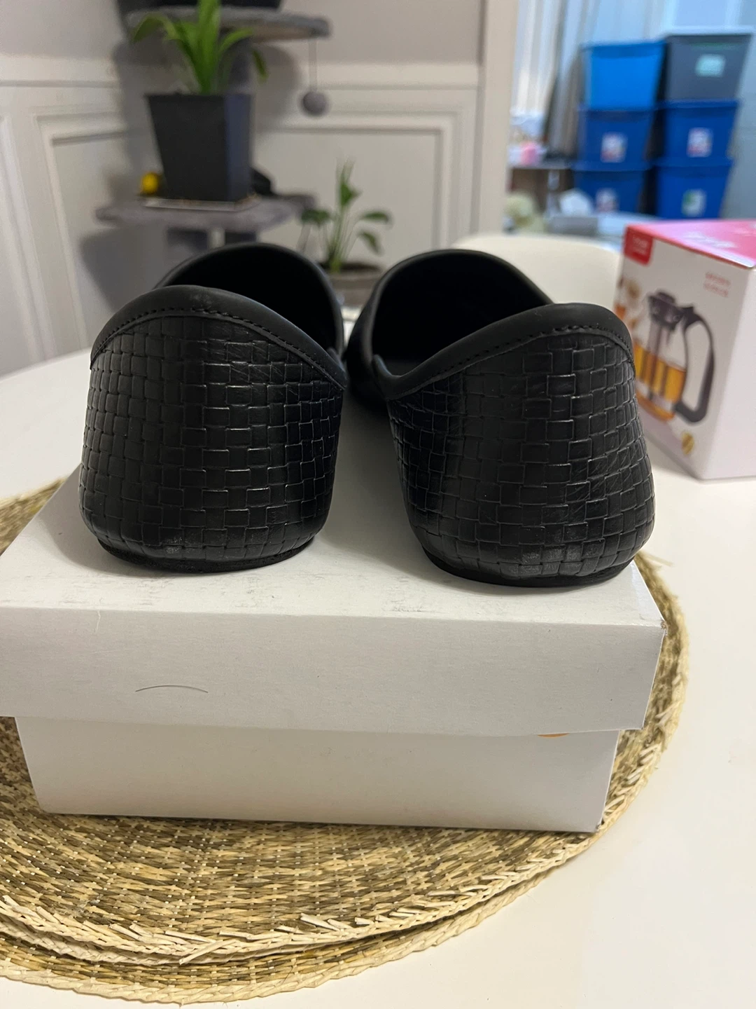 🥕Black Leather flat shoes - New - photo 3
