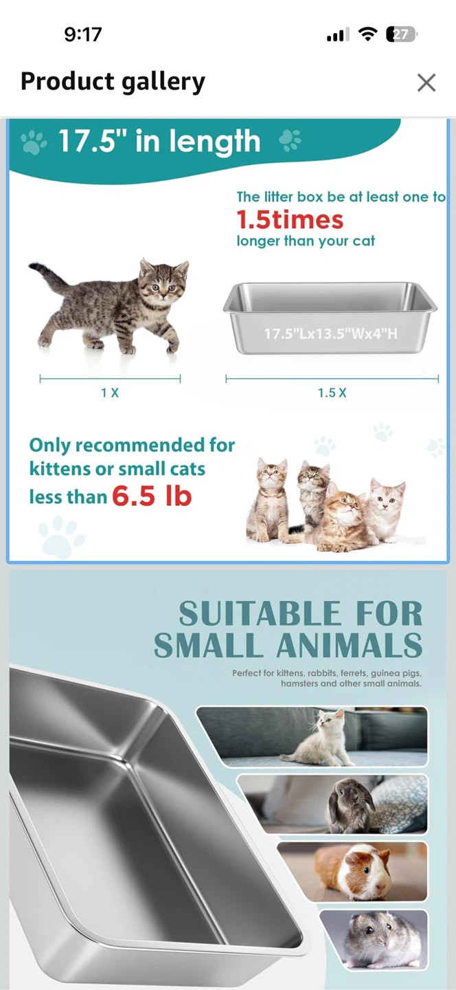 iKITCHEN Litter Box - Stainless Steel - photo 3