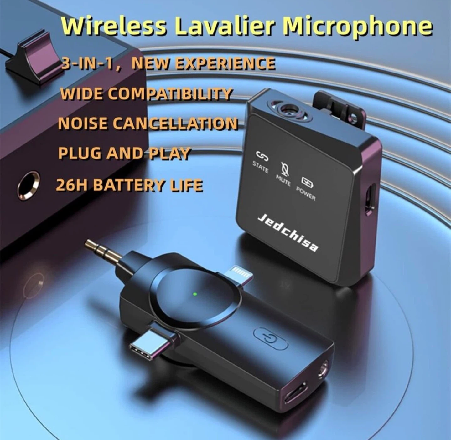 Jedchisa Wireless Lavalier Microphone - photo 3