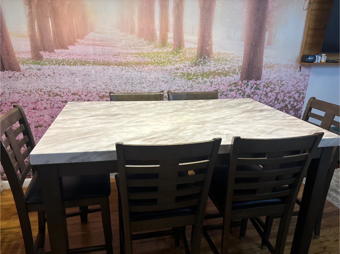 Counter Height Dining Table Set with 4 Chairs - photo 4