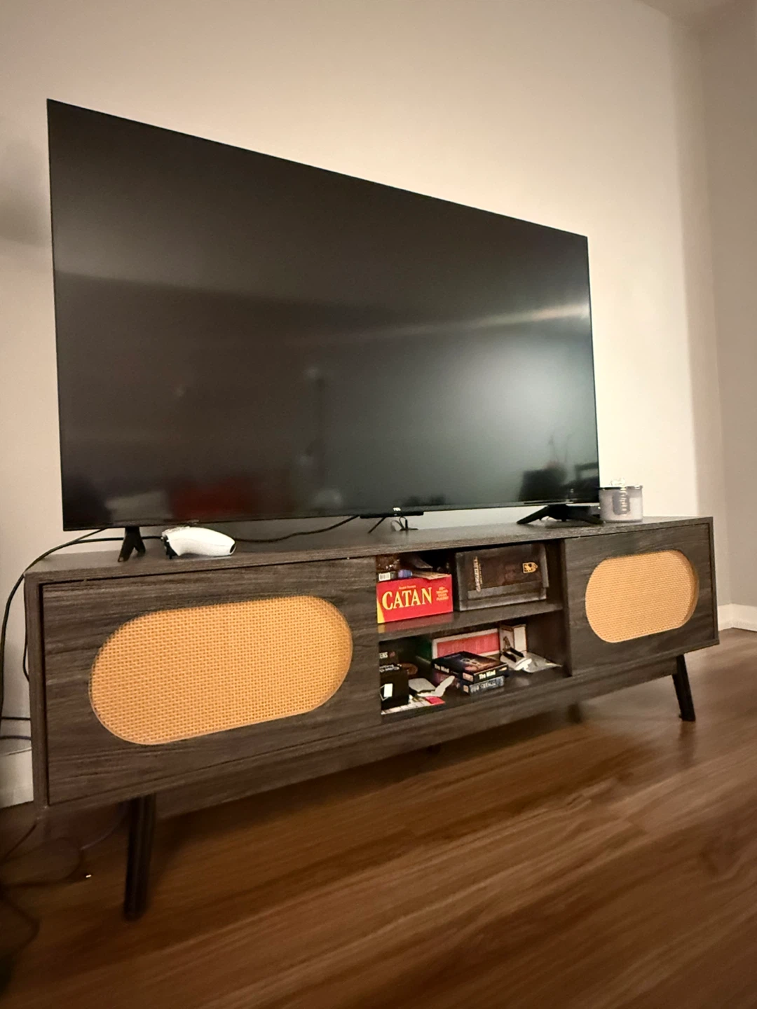 Dark Wood Tv Unit