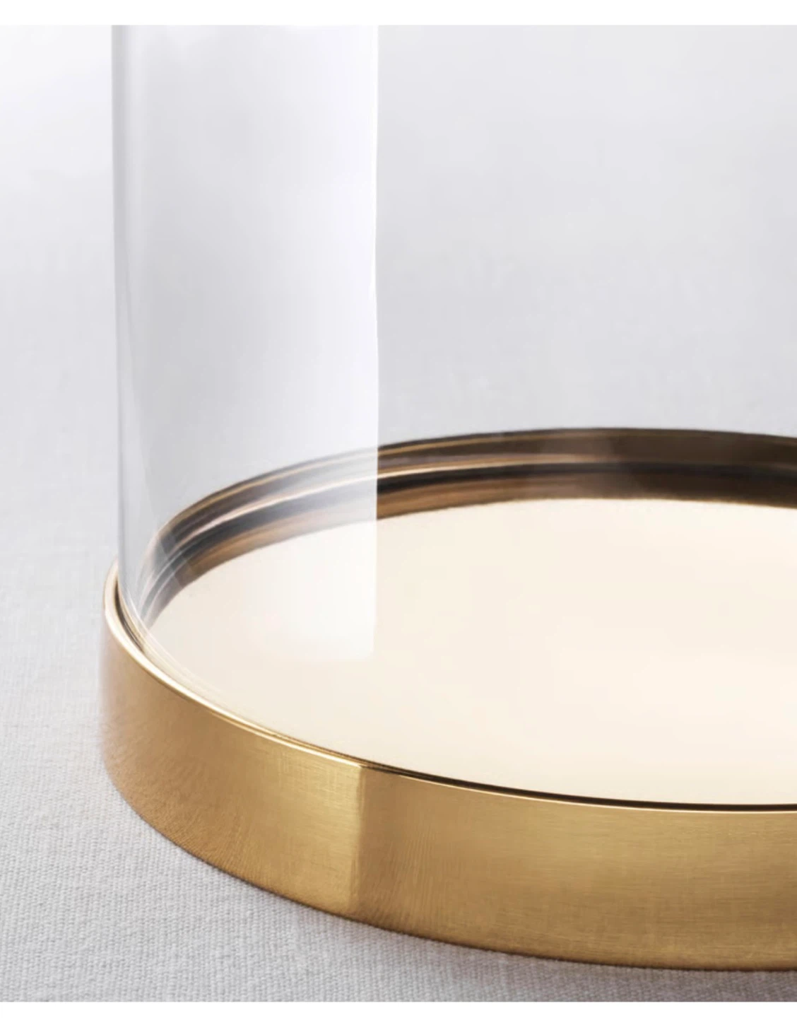 Glass Dome with Gold Base - photo 2