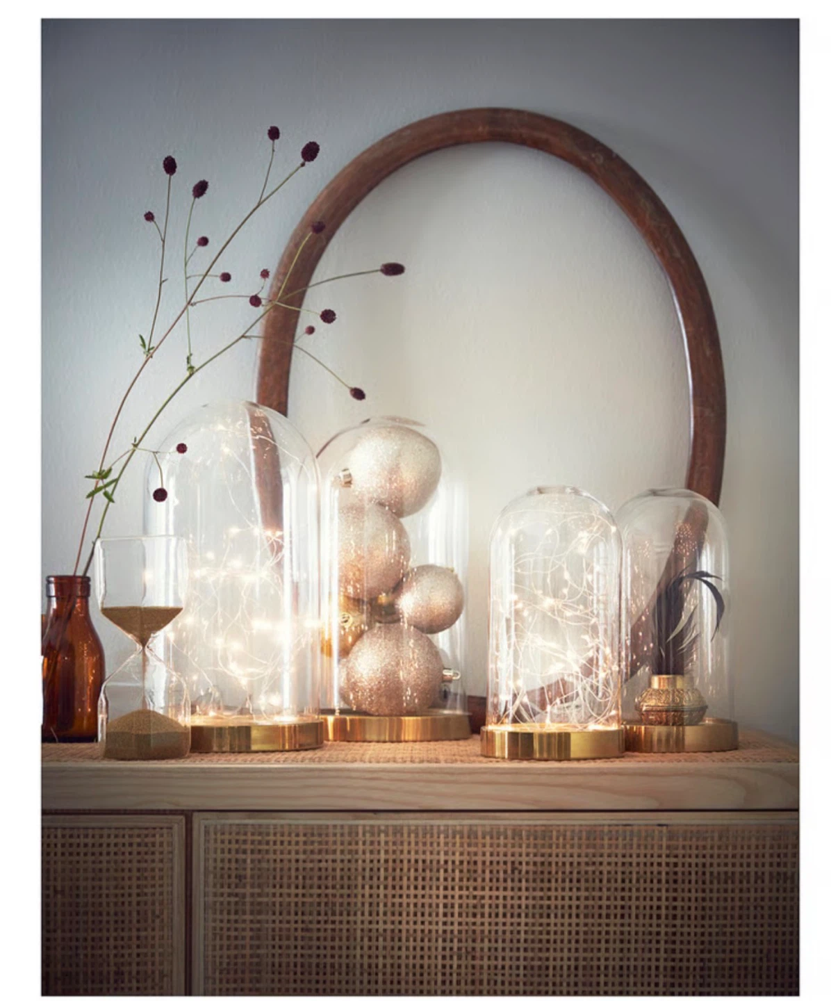 Glass Dome with Gold Base - photo 4