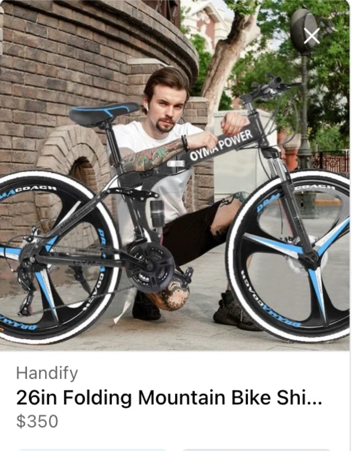OYMA POWER 26in Folding Mountain Bike - photo 2