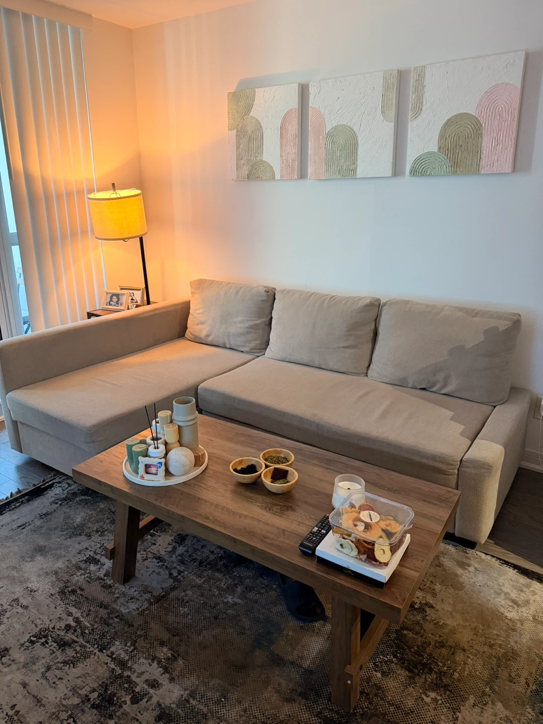 Beige Sectional Sofa Bed