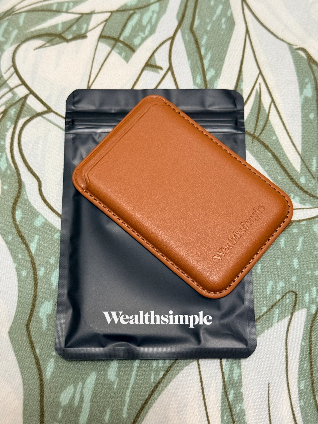 Wealthsimple Brown Leather Cardholder