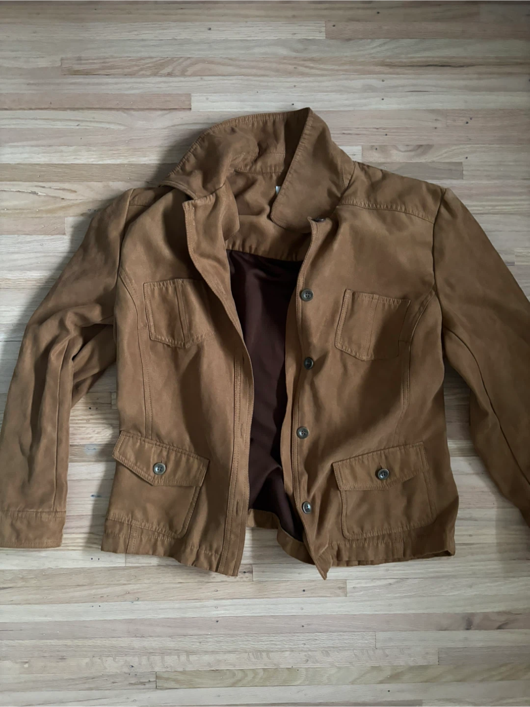 NEED GONE - Brown Suede-like Jacket